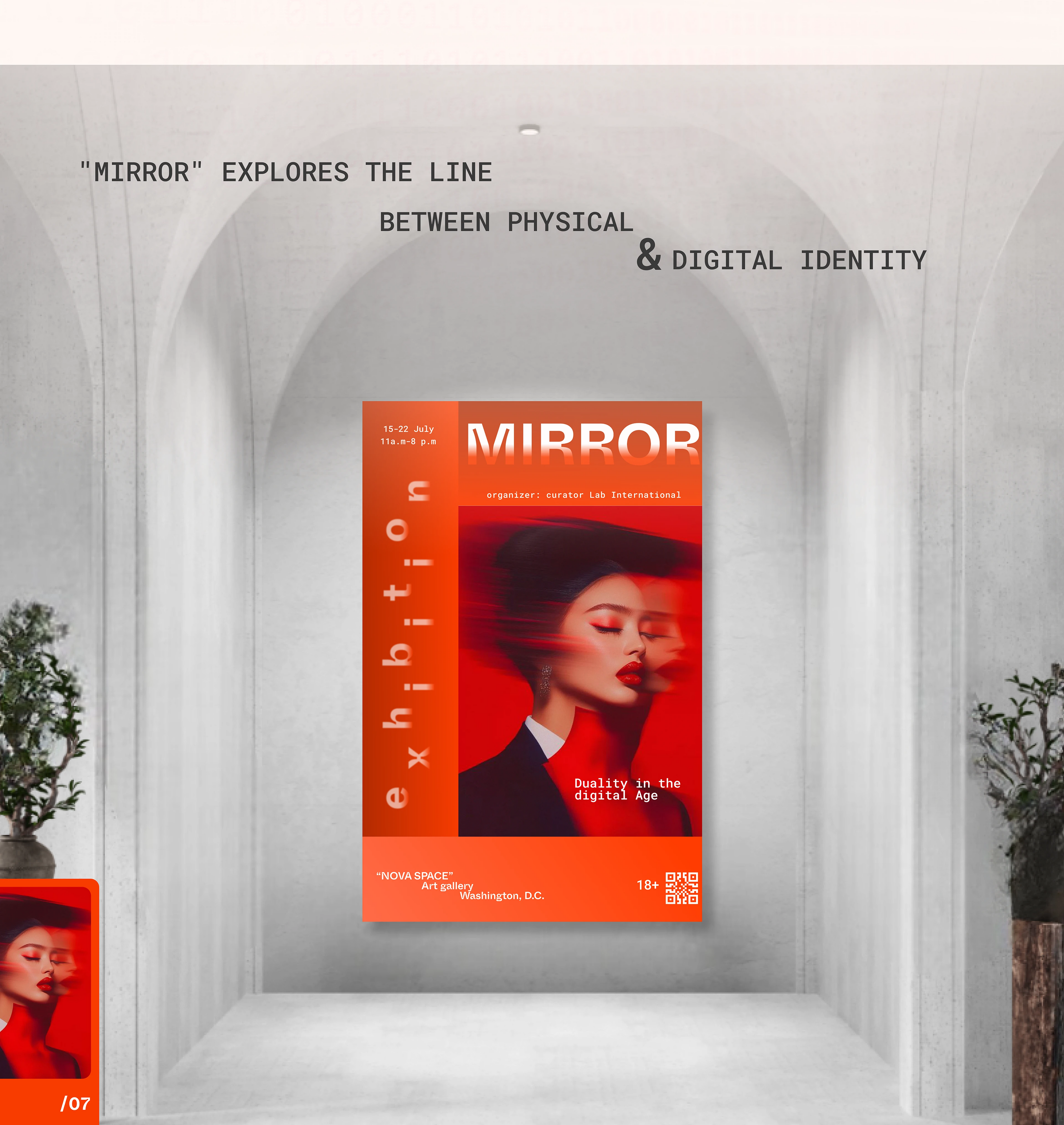 "MIRROR" / EXHIBITION POSTER — Изображение №7 — Интерфейсы, Брендинг на Dprofile