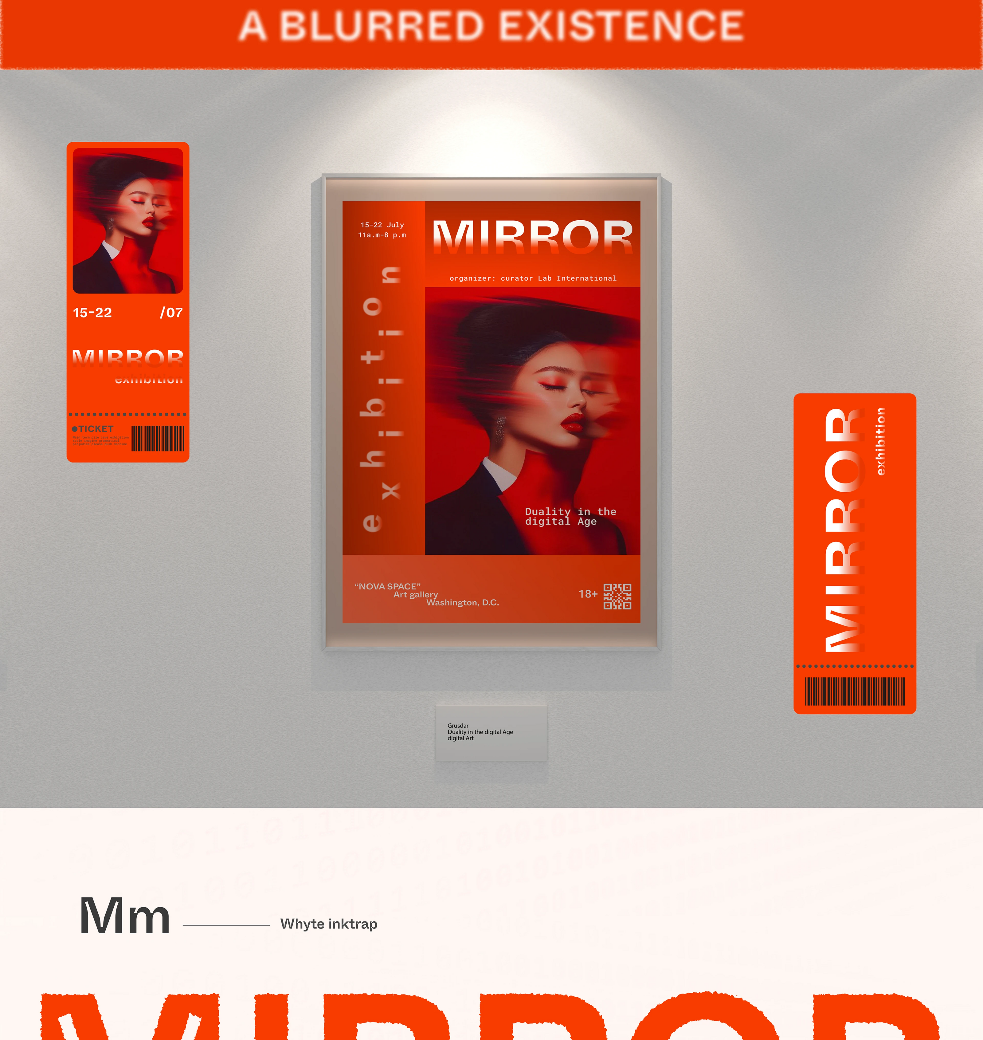 "MIRROR" / EXHIBITION POSTER — Изображение №3 — Интерфейсы, Брендинг на Dprofile