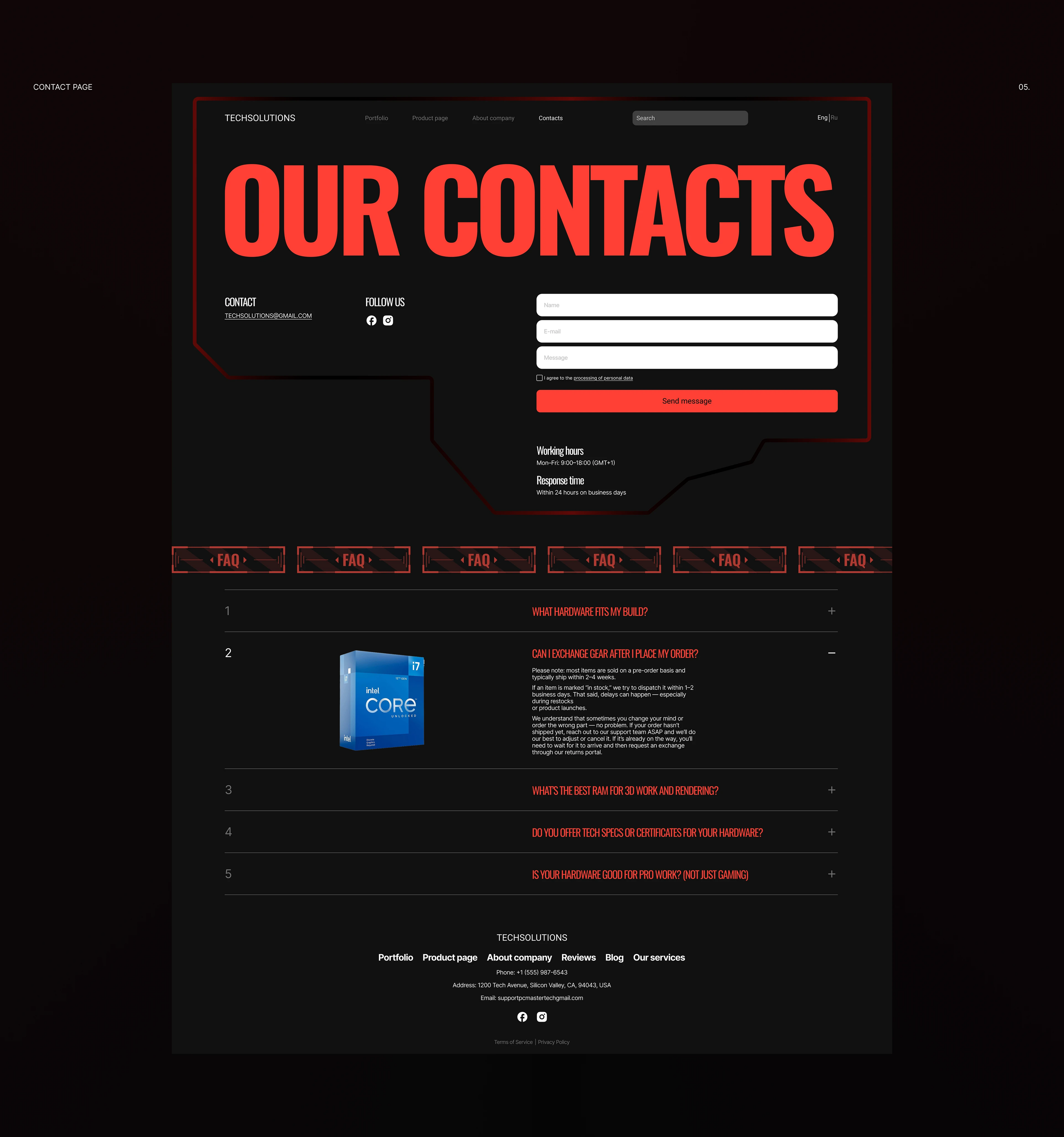 TECHSOLUTIONS — Изображение №11 — Интерфейсы, Брендинг на Dprofile