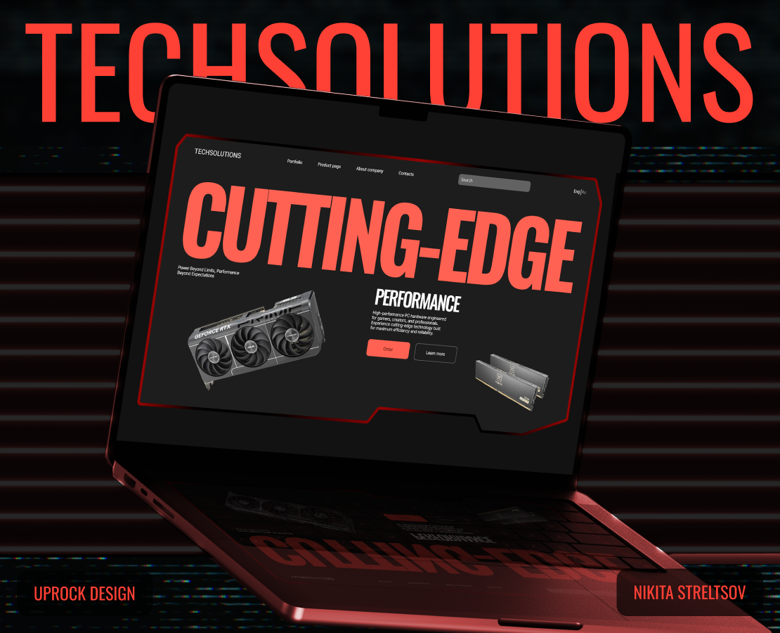 TECHSOLUTIONS — Интерфейсы, Брендинг на Dprofile