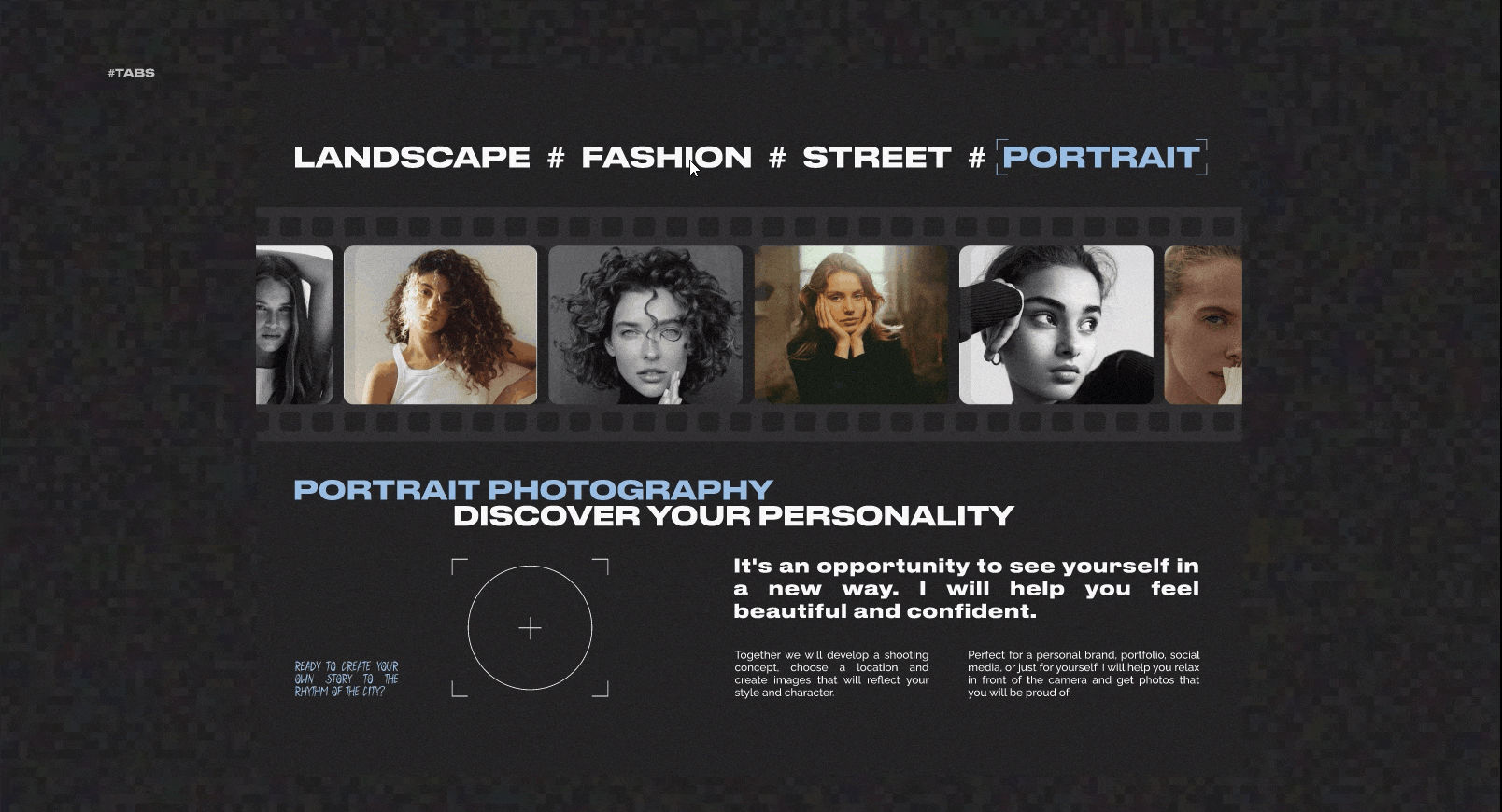 Портфолио для фотографа — Изображение №7 — Интерфейсы на Dprofile