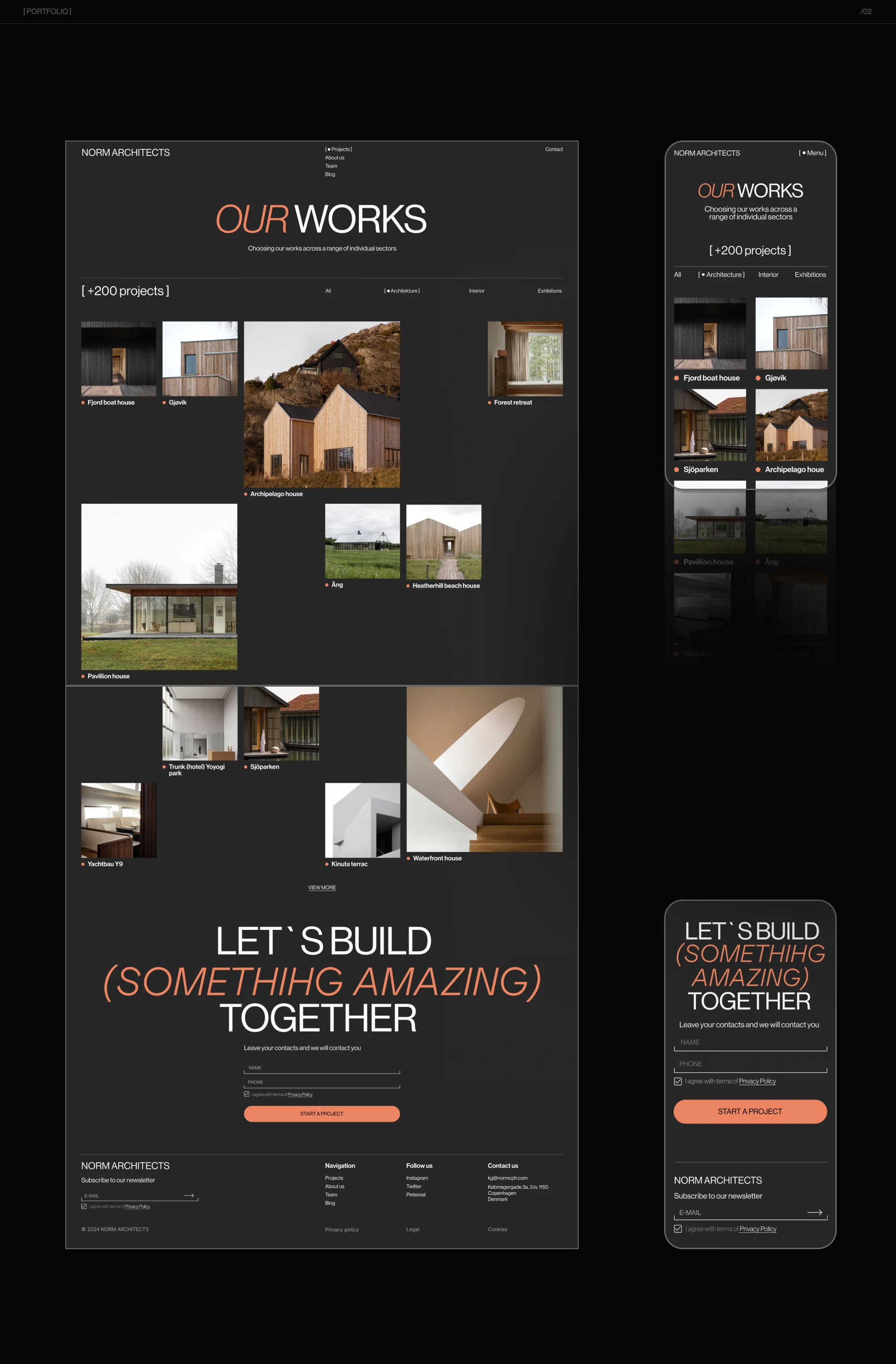 Norm Architects | Corporate Website — Изображение №7 — Интерфейсы на Dprofile