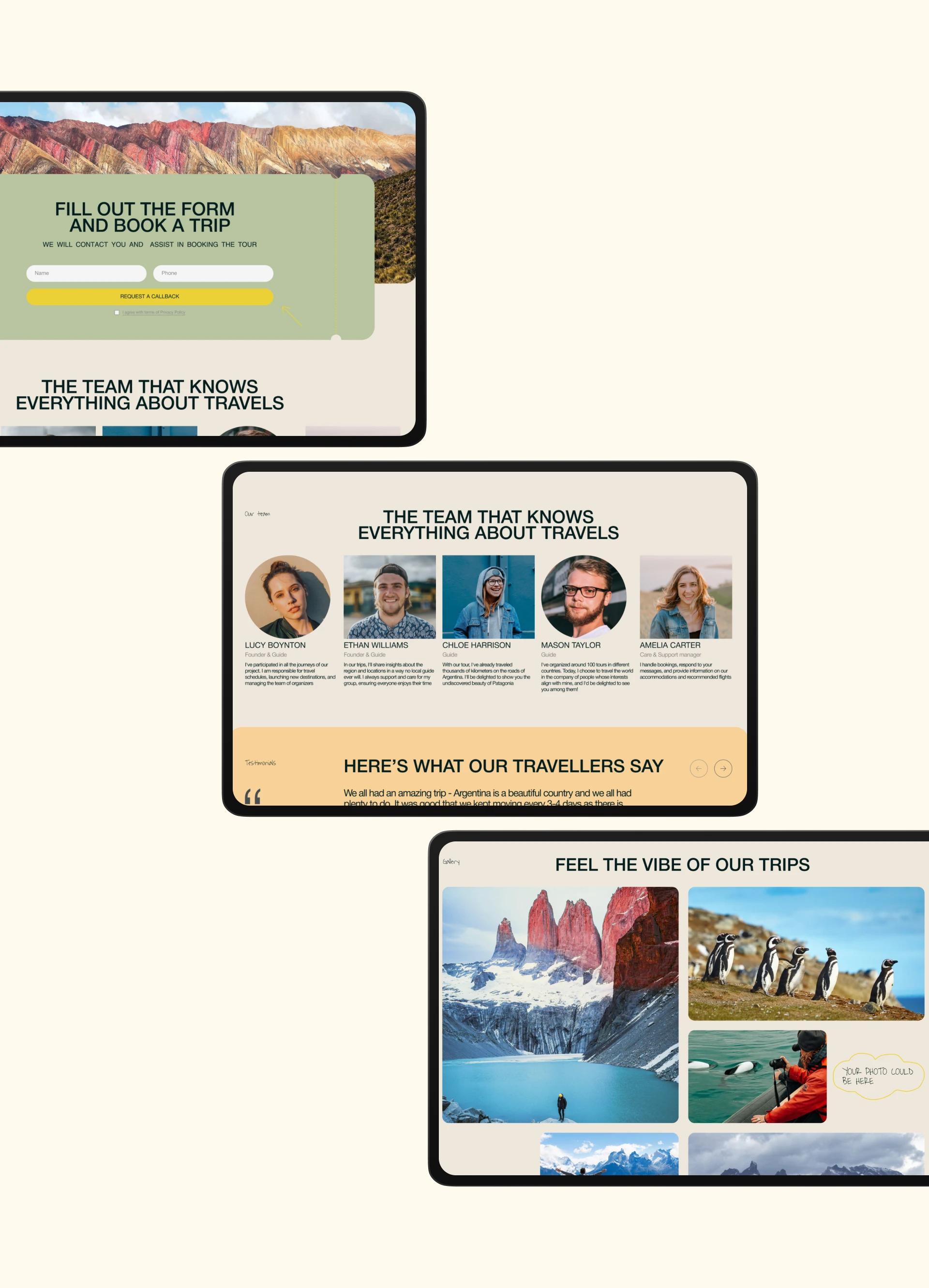 Author's tour to Patagonia | Landing page — Изображение №8 — Интерфейсы на Dprofile