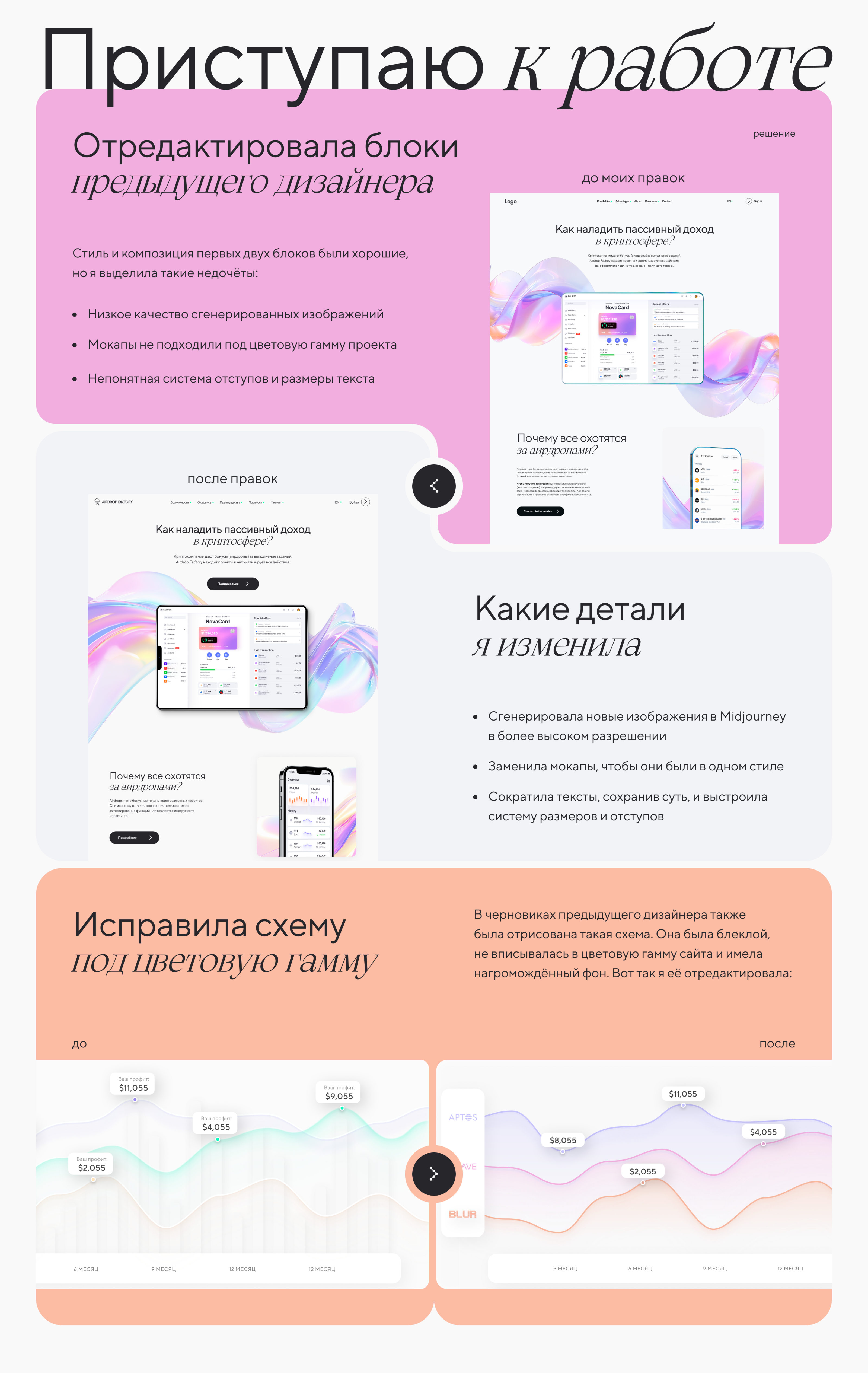 Дизайн сайта для криптопроекта | Website design — Изображение №3 — Интерфейсы на Dprofile