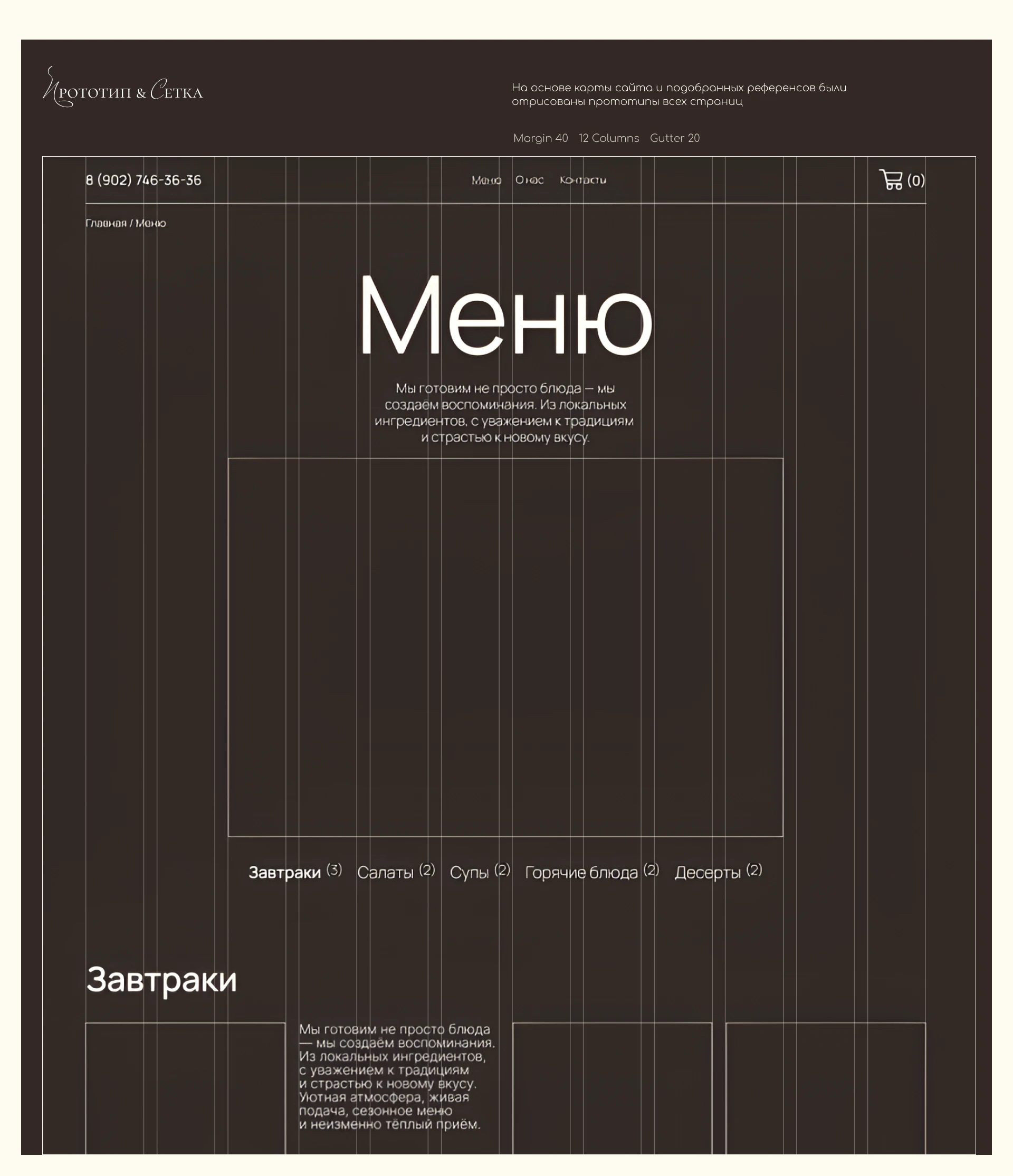 Дизайн многостраничного сайта ресторана — Изображение №4 — Интерфейсы, Анимация на Dprofile