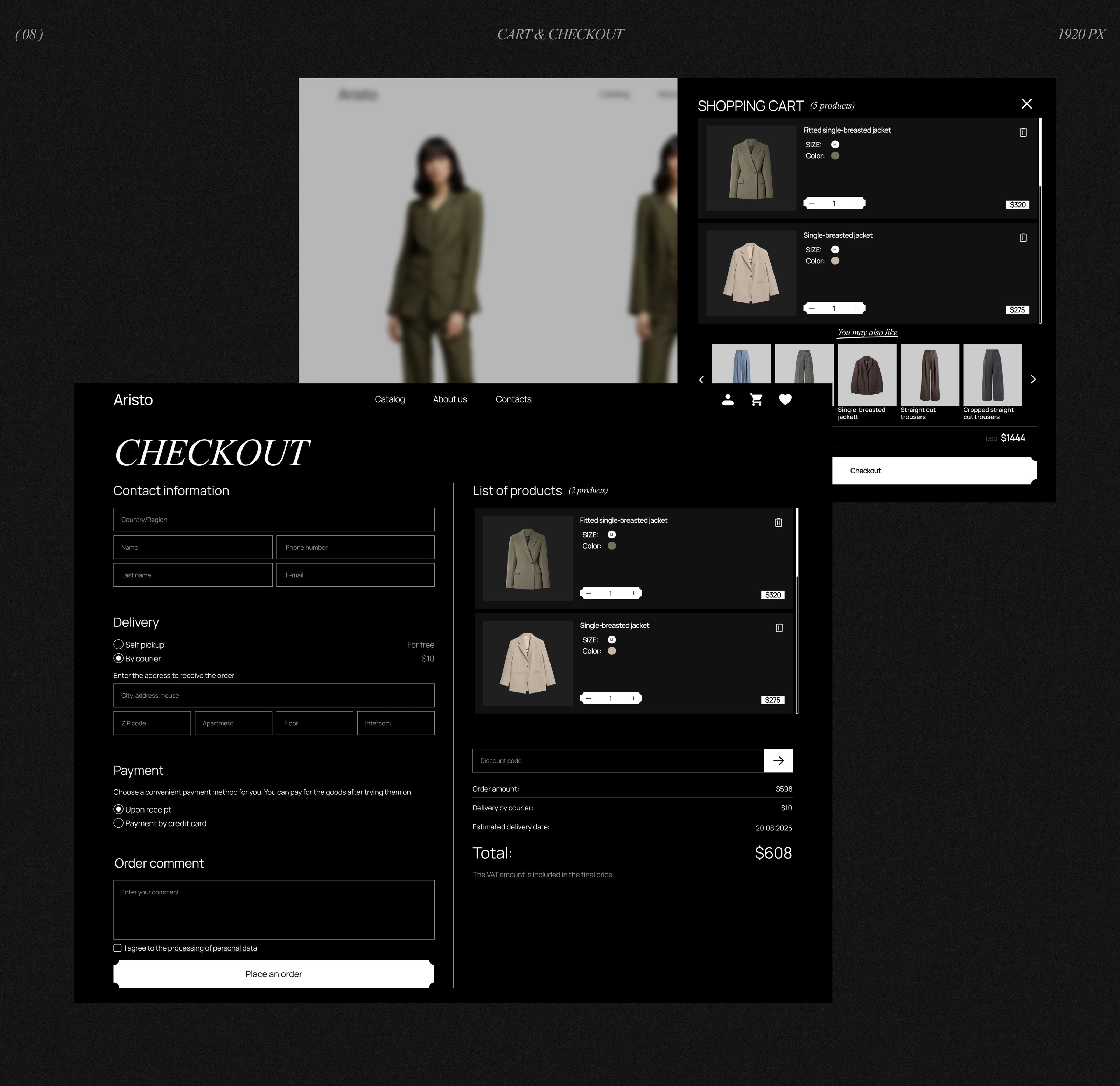 ARISTO | Online store — Изображение №13 — Интерфейсы на Dprofile