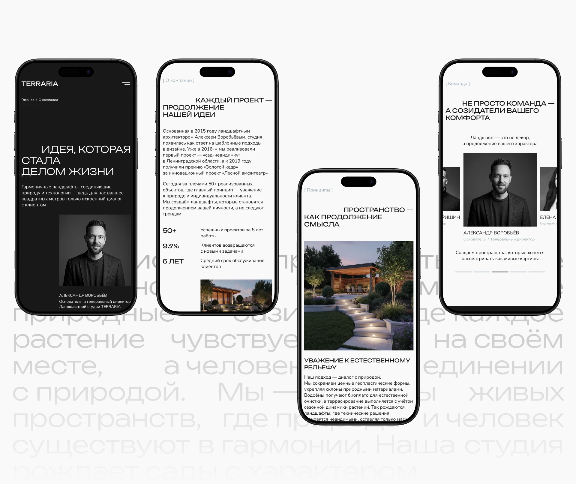 TERRARIA landscape design studio | Website Design — Изображение №16 — Интерфейсы на Dprofile