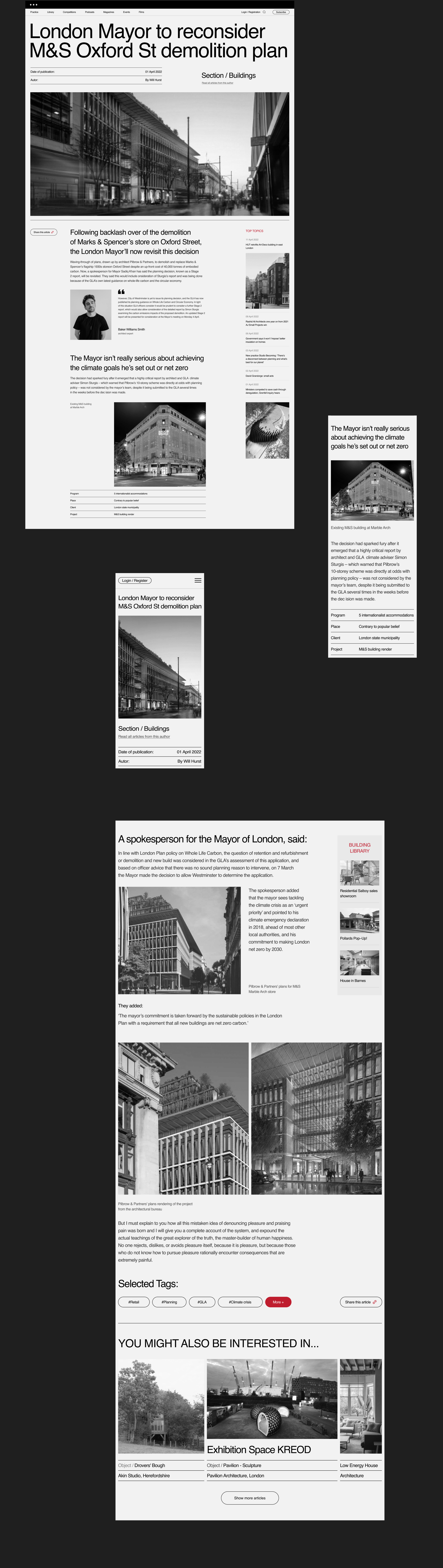 Redesign News Website UI/UX Conception — Изображение №5 — Интерфейсы, Брендинг на Dprofile