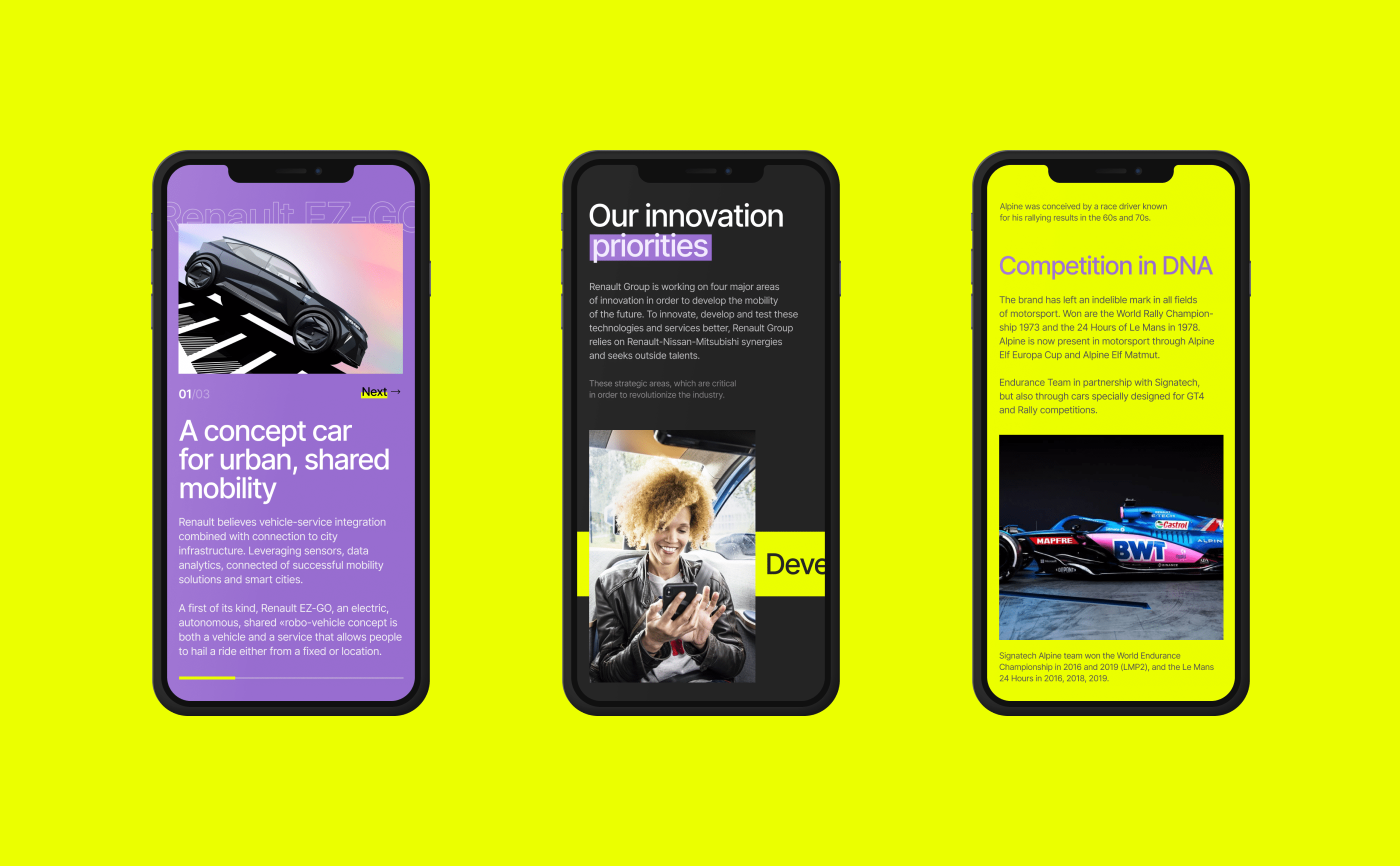 Renault Group. Concept corporate website redesign — Изображение №7 — Интерфейсы, Брендинг на Dprofile