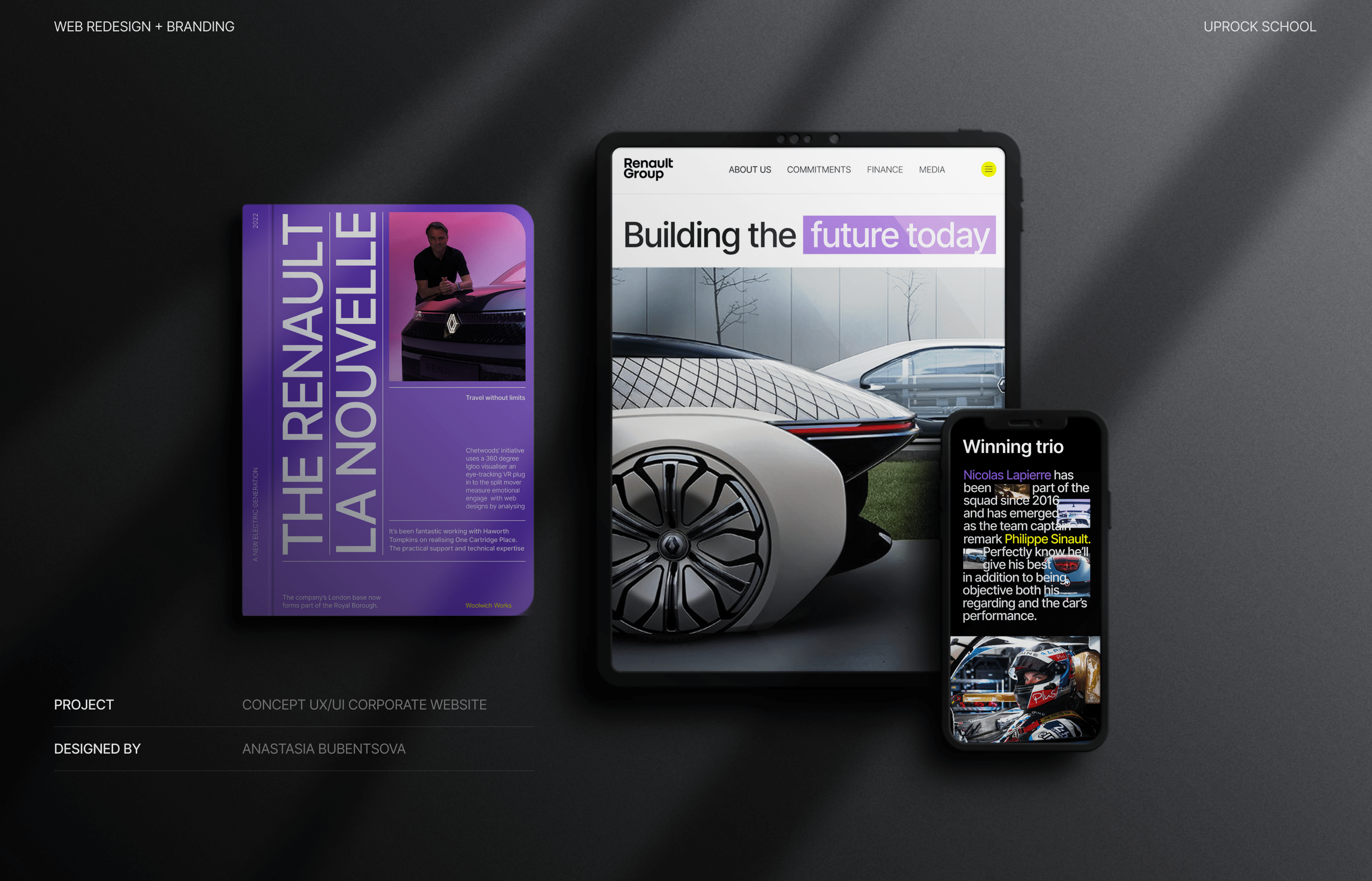 Renault Group. Concept corporate website redesign — Изображение №1 — Интерфейсы, Брендинг на Dprofile
