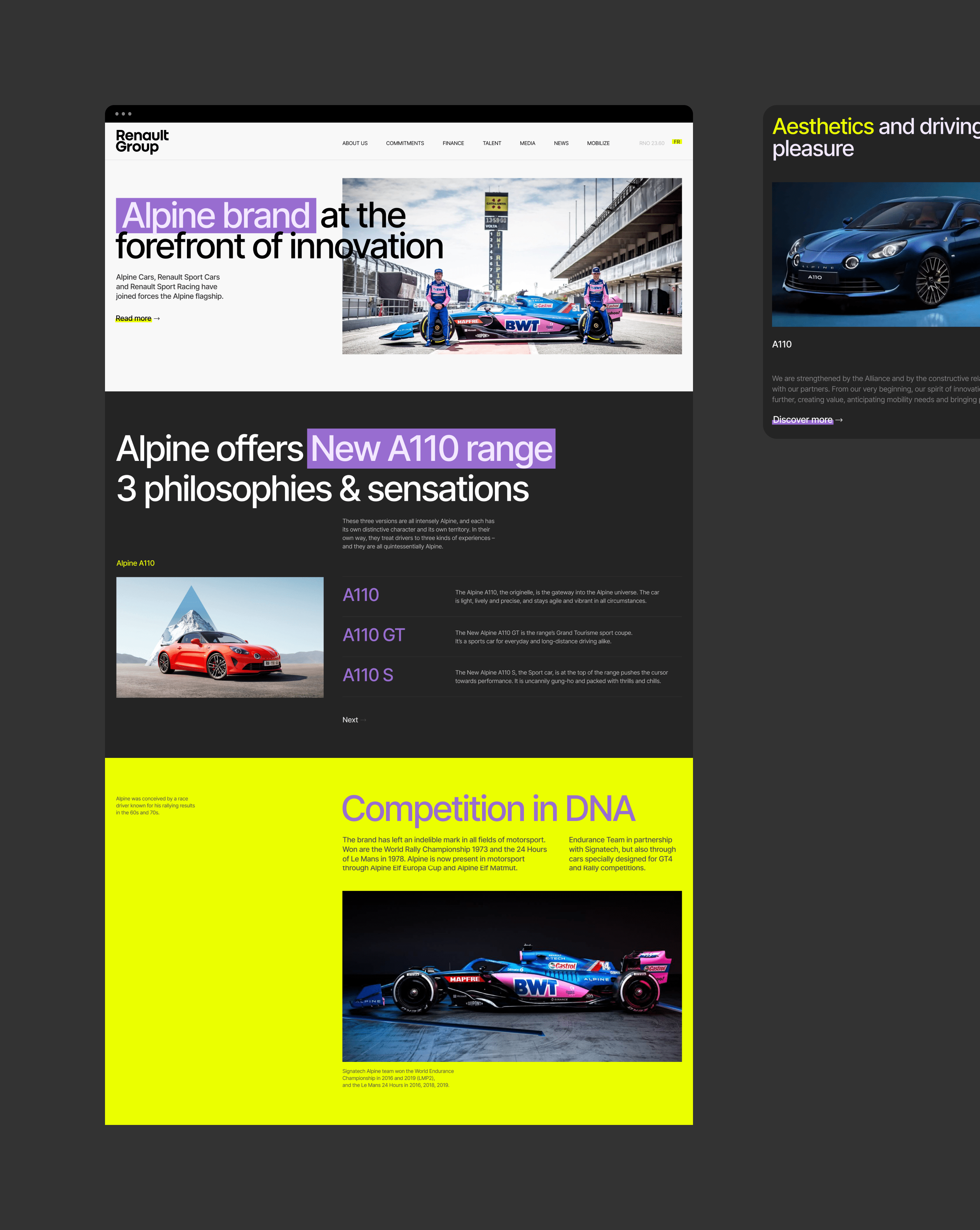 Renault Group. Concept corporate website redesign — Изображение №12 — Интерфейсы, Брендинг на Dprofile