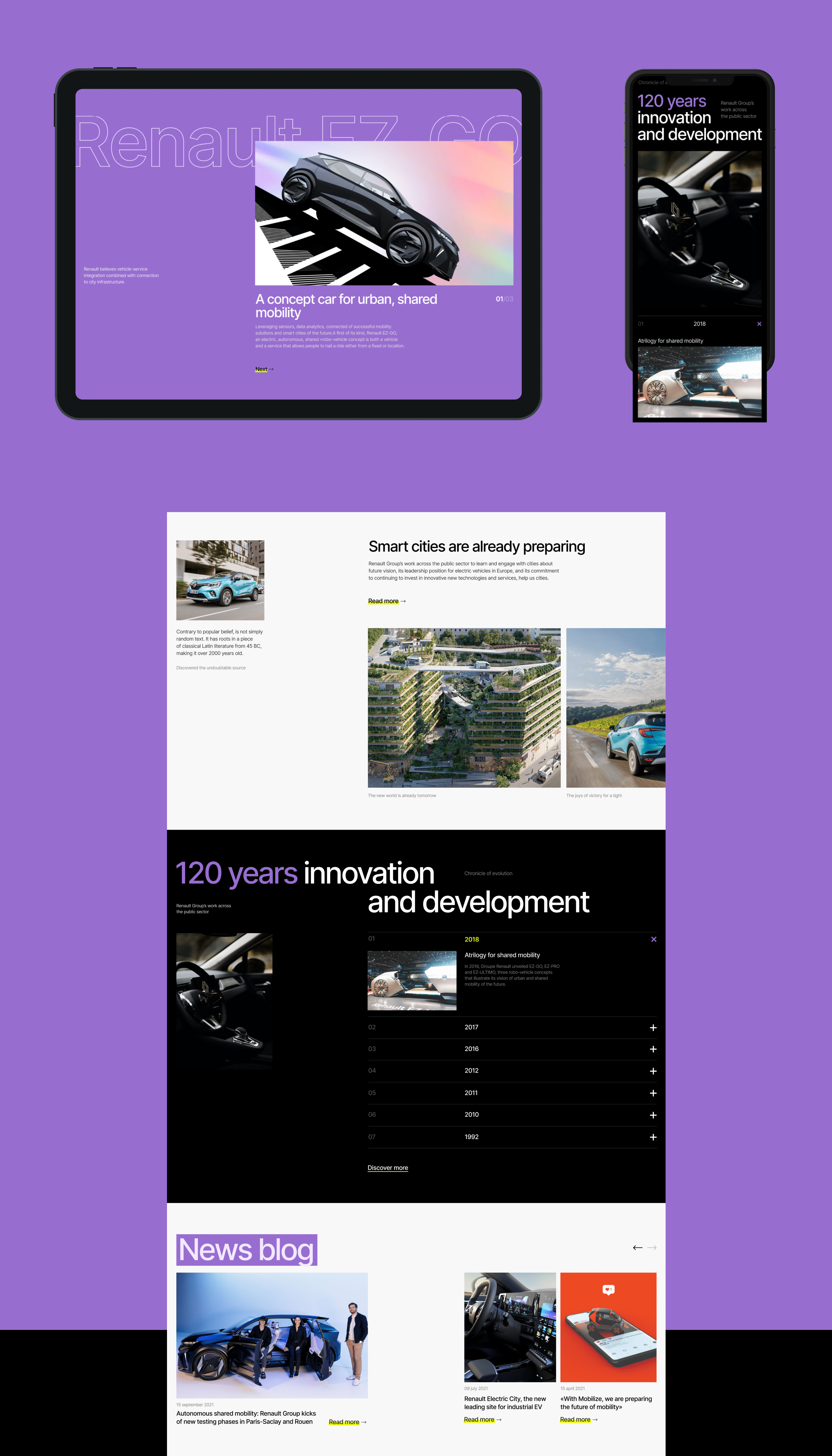 Renault Group. Concept corporate website redesign — Изображение №6 — Интерфейсы, Брендинг на Dprofile