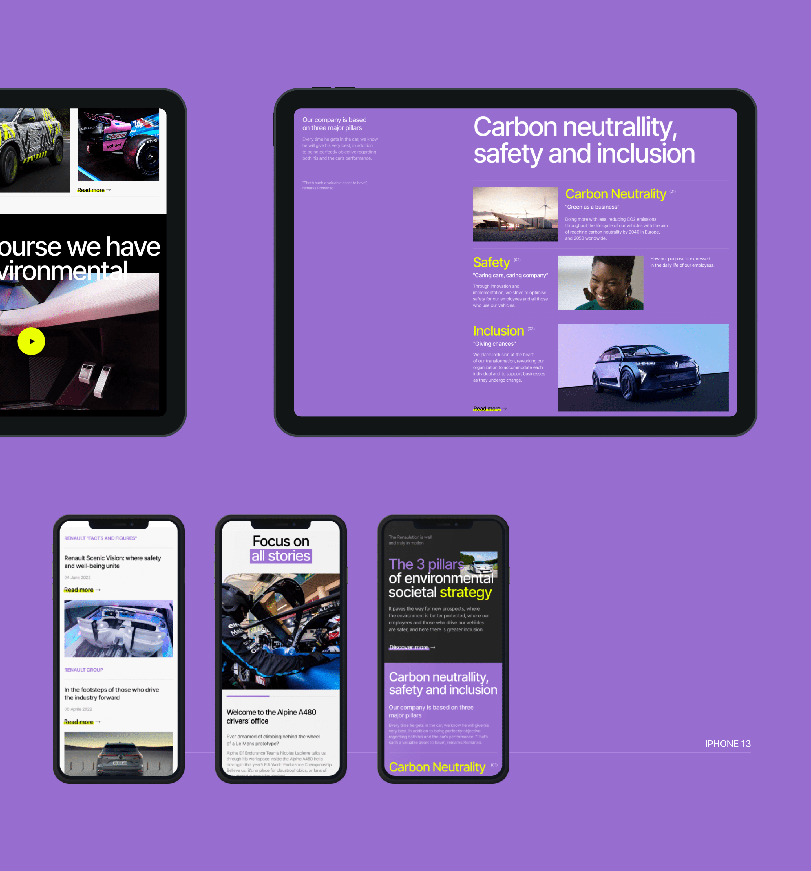 Renault Group. Concept corporate website redesign — Изображение №3 — Интерфейсы, Брендинг на Dprofile