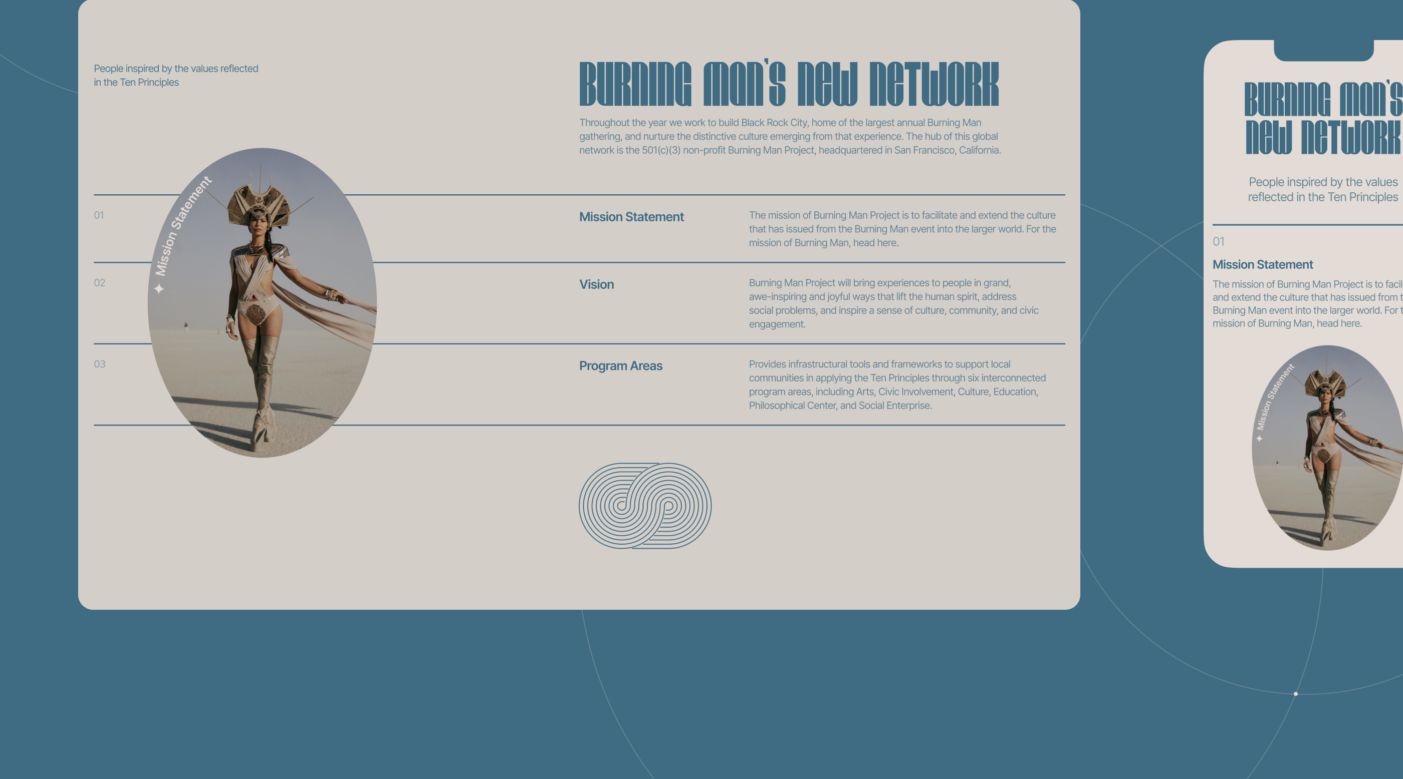 Promo-ui concept. Burning Man Festival website — Изображение №4 — Интерфейсы, Брендинг на Dprofile