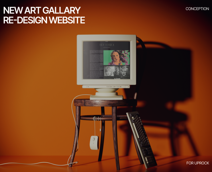 Art-gallery UI/UX website conception — Интерфейсы, Брендинг на Dprofile