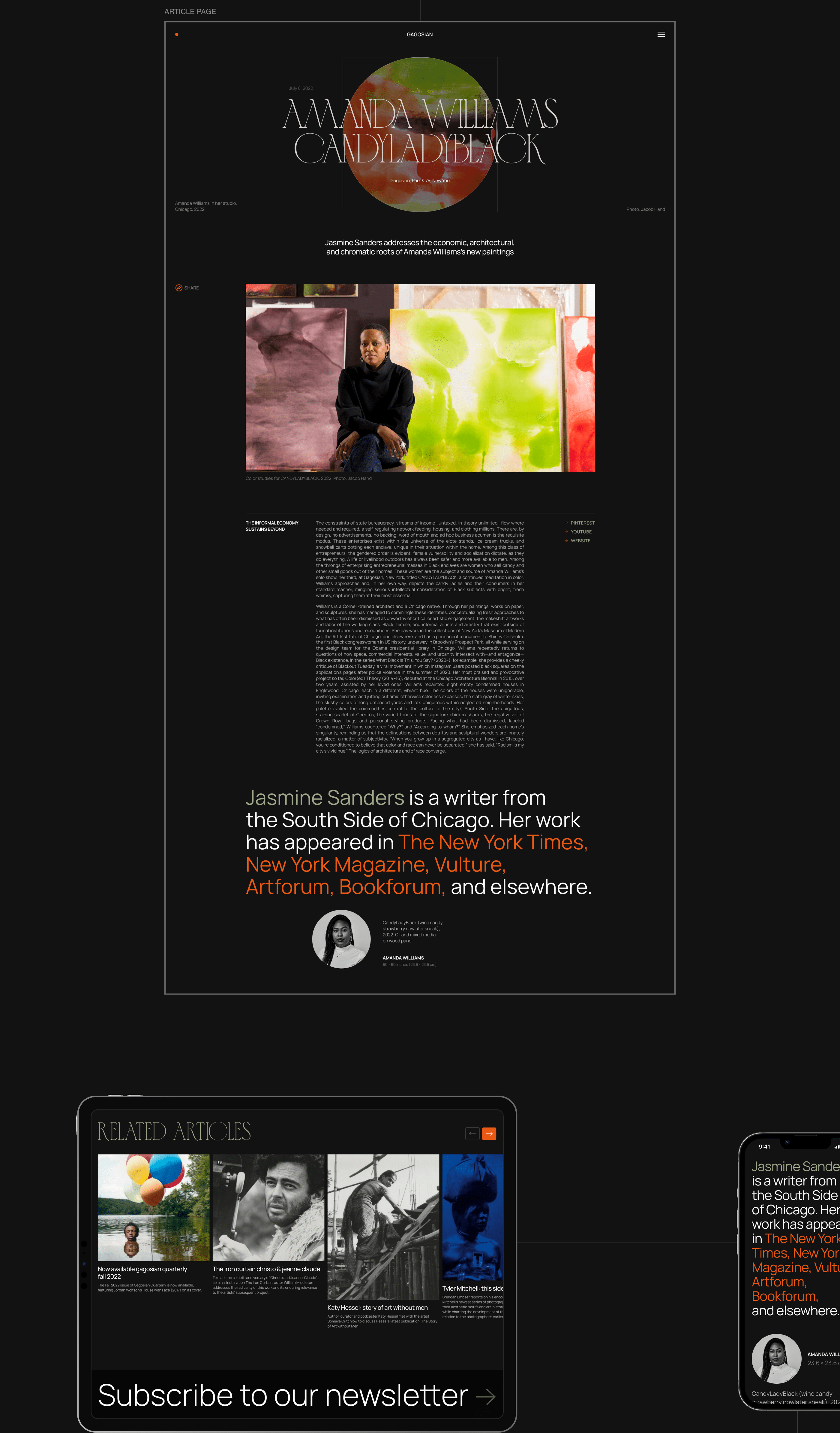 Art-gallery UI/UX website conception — Изображение №7 — Интерфейсы, Брендинг на Dprofile