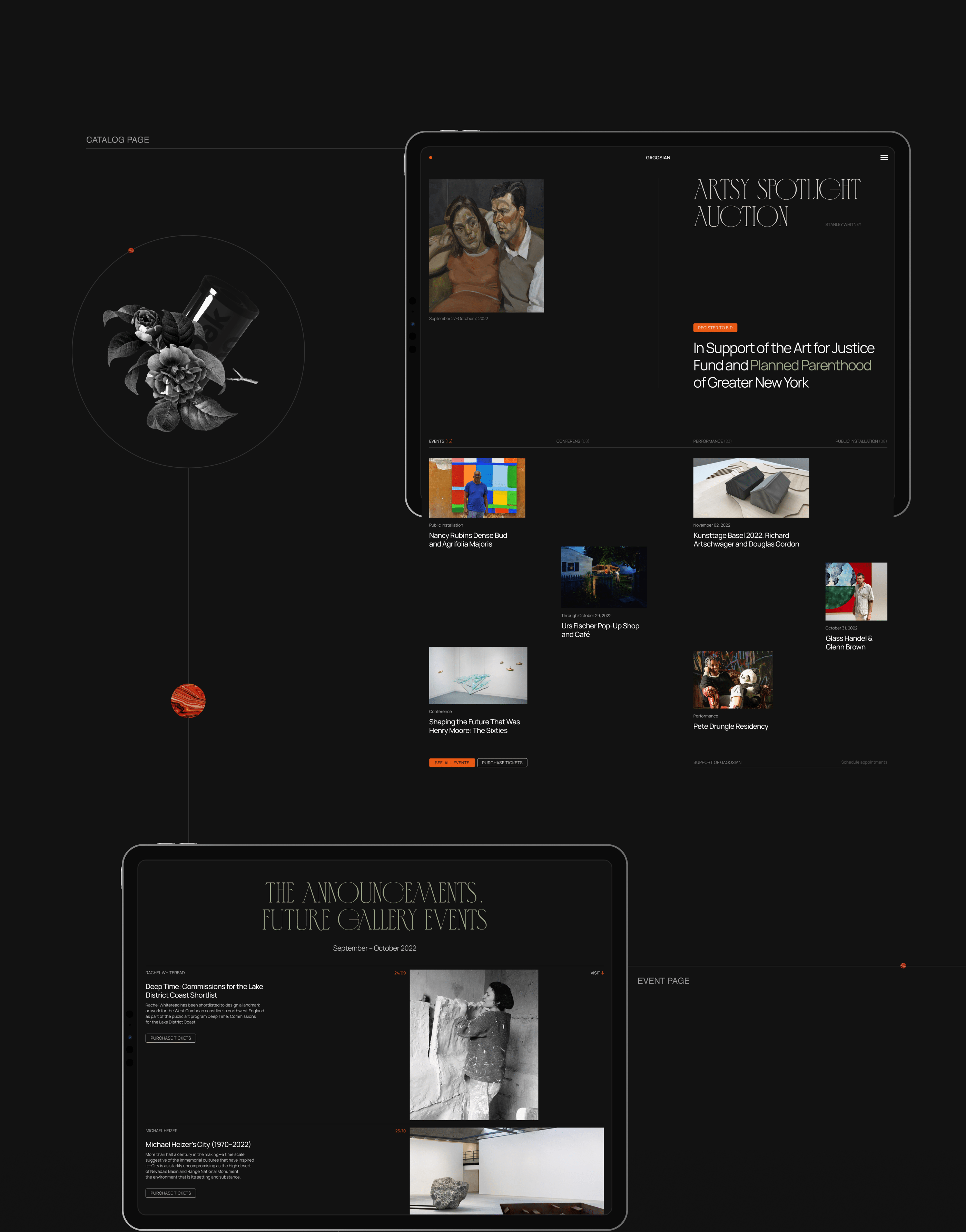 Art-gallery UI/UX website conception — Изображение №5 — Интерфейсы, Брендинг на Dprofile