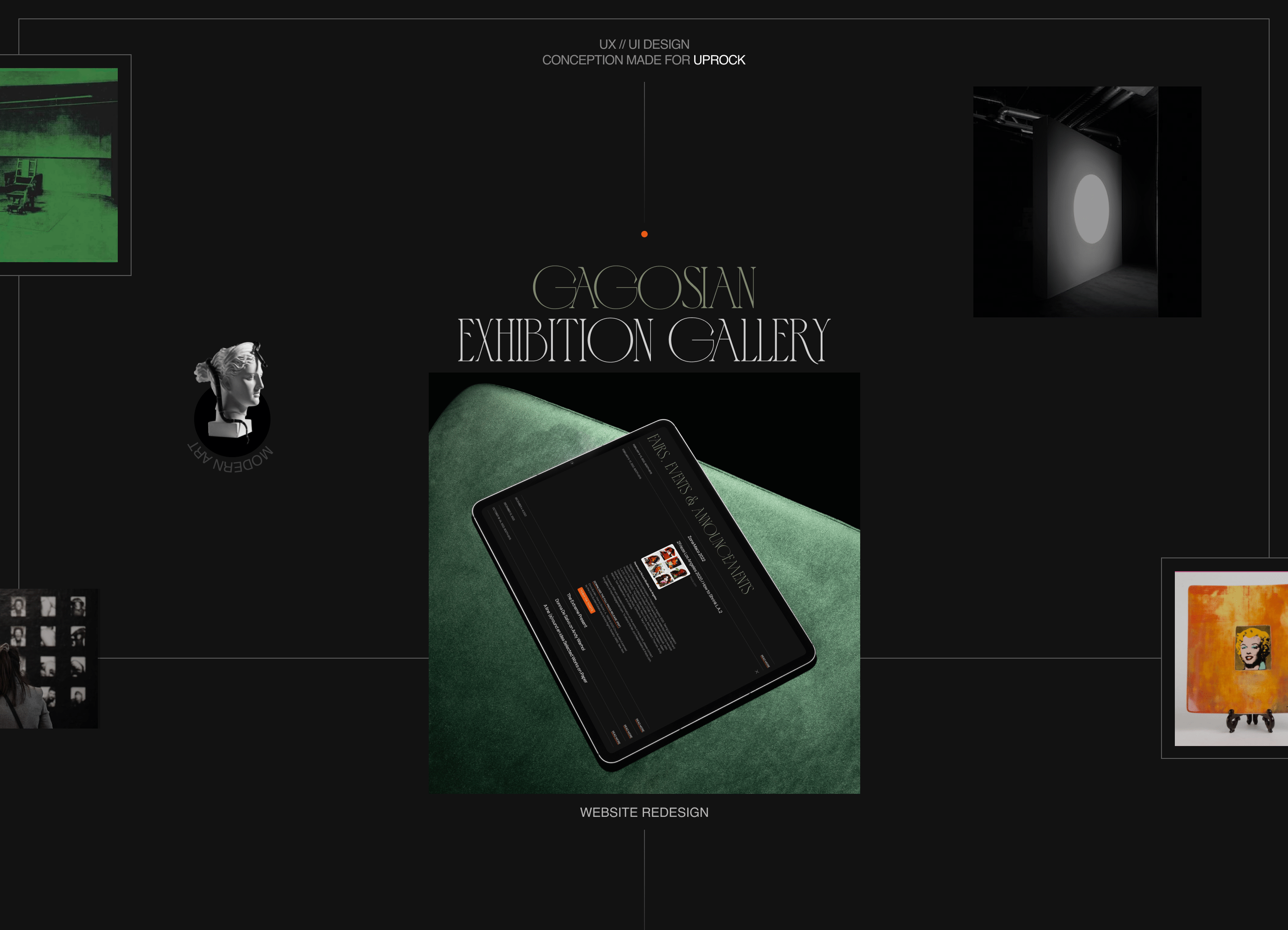 Art-gallery UI/UX website conception — Изображение №1 — Интерфейсы, Брендинг на Dprofile