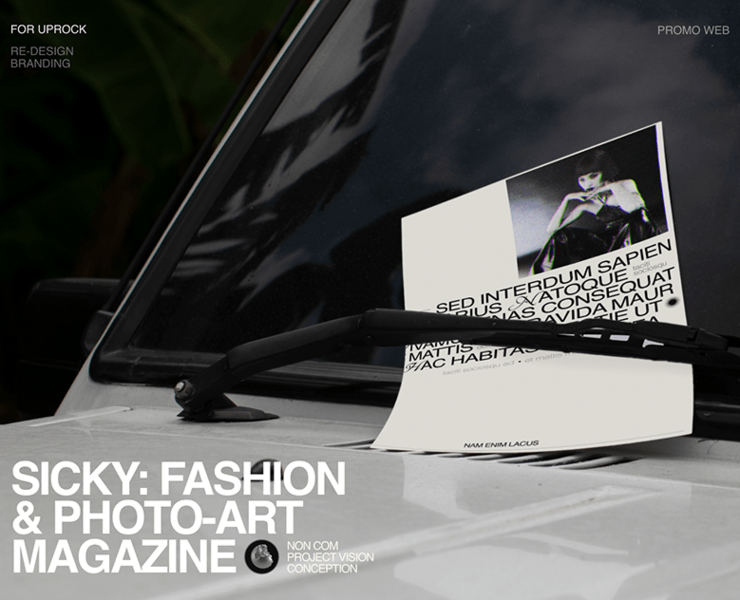 Fashion&Photo-art Magazine — Интерфейсы, Брендинг на Dprofile