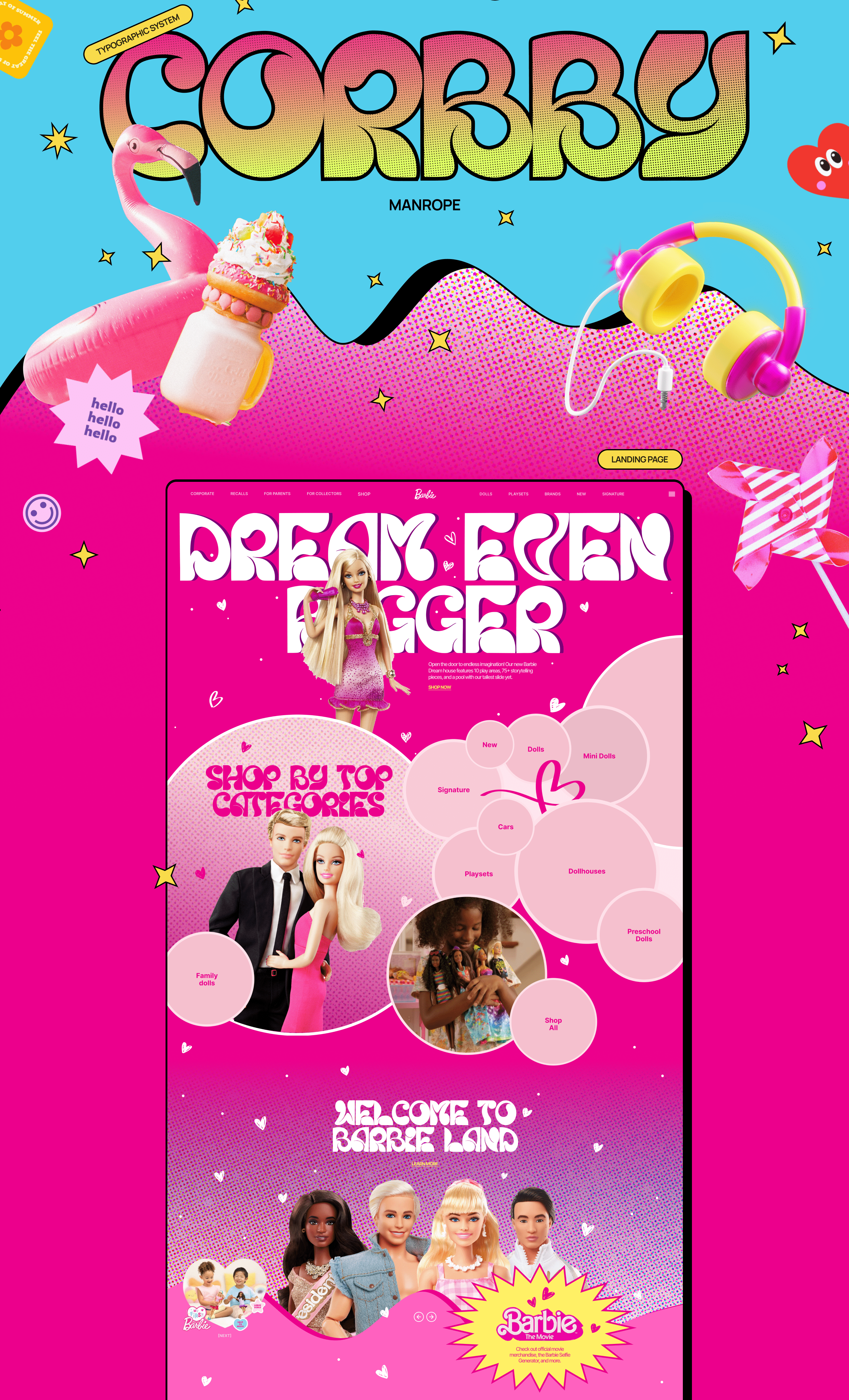 Barbie website: vision concept — Изображение №2 — Интерфейсы, Брендинг на Dprofile