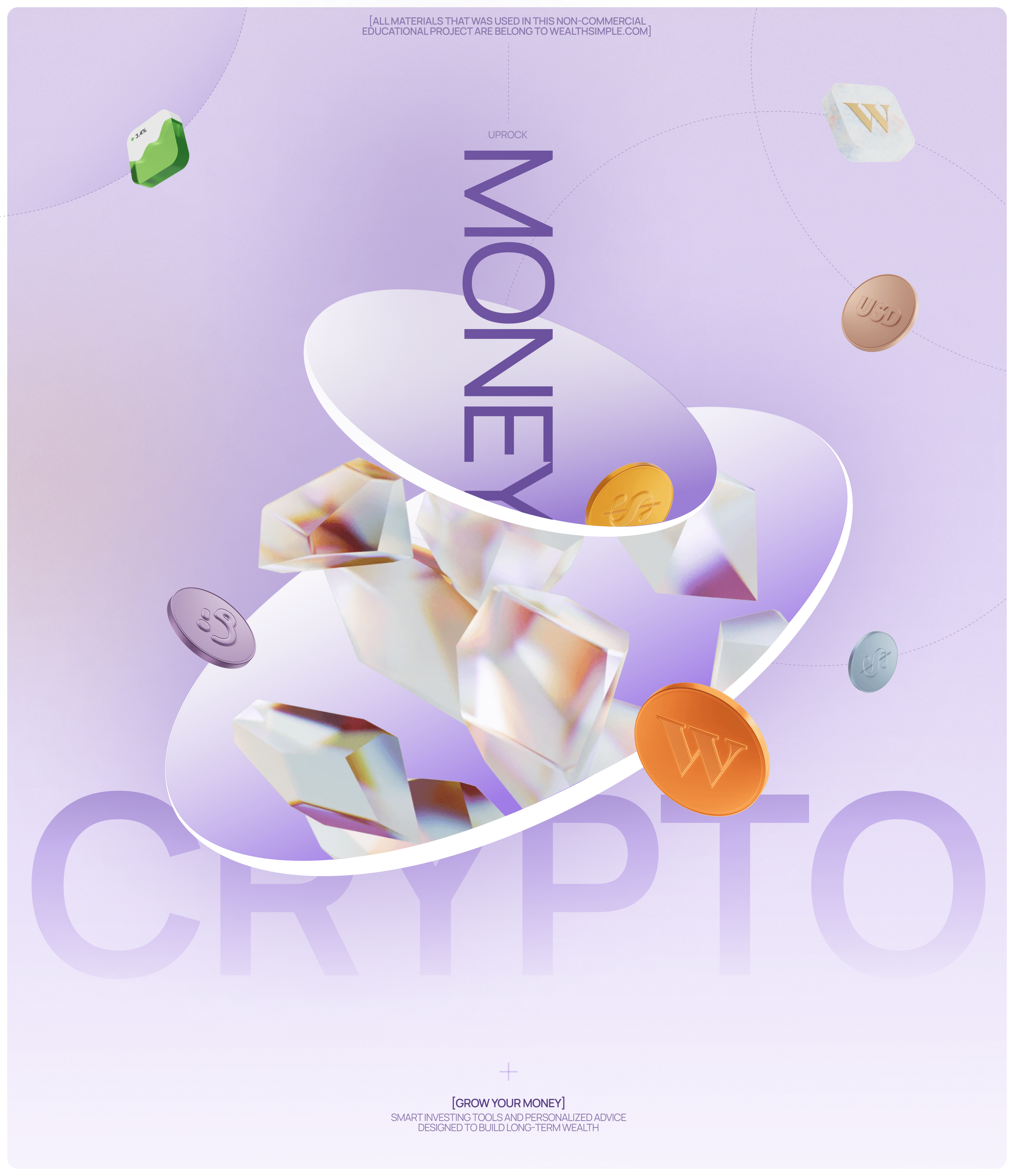 Crypto service promo project re-design concept — Изображение №1 — Интерфейсы, Брендинг на Dprofile