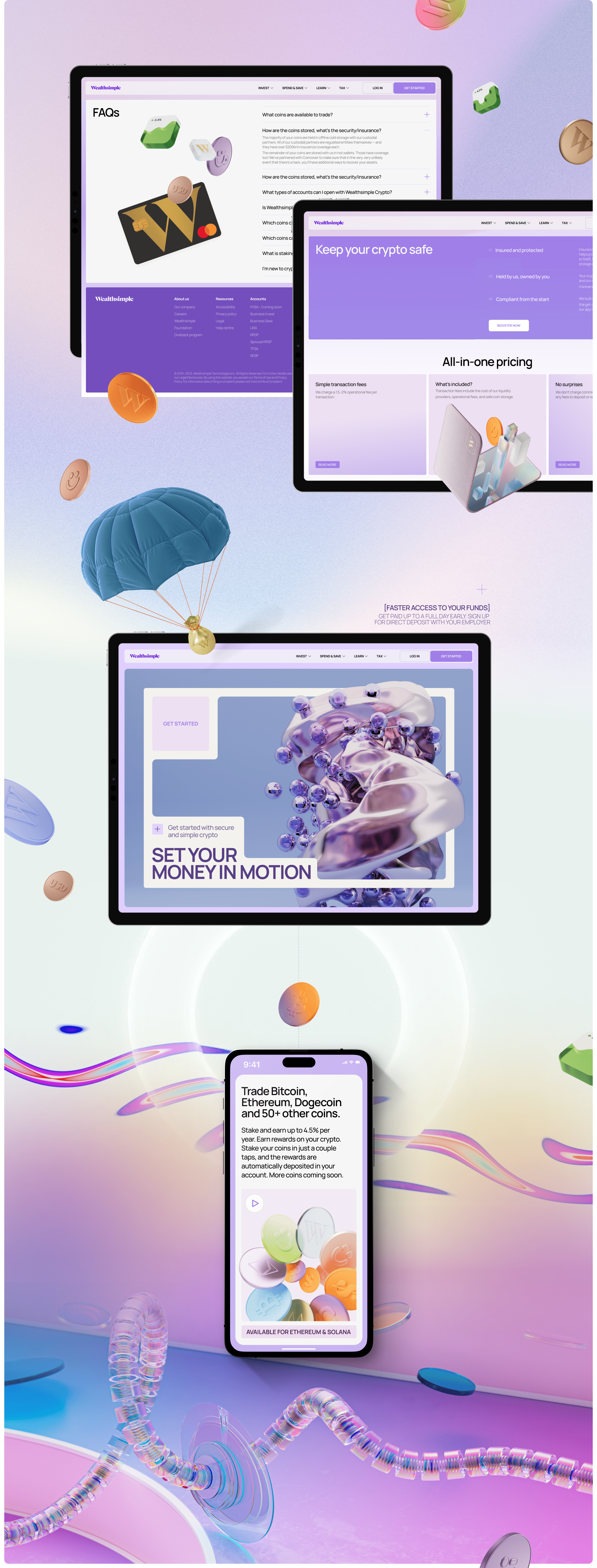 Crypto service promo project re-design concept — Изображение №6 — Интерфейсы, Брендинг на Dprofile
