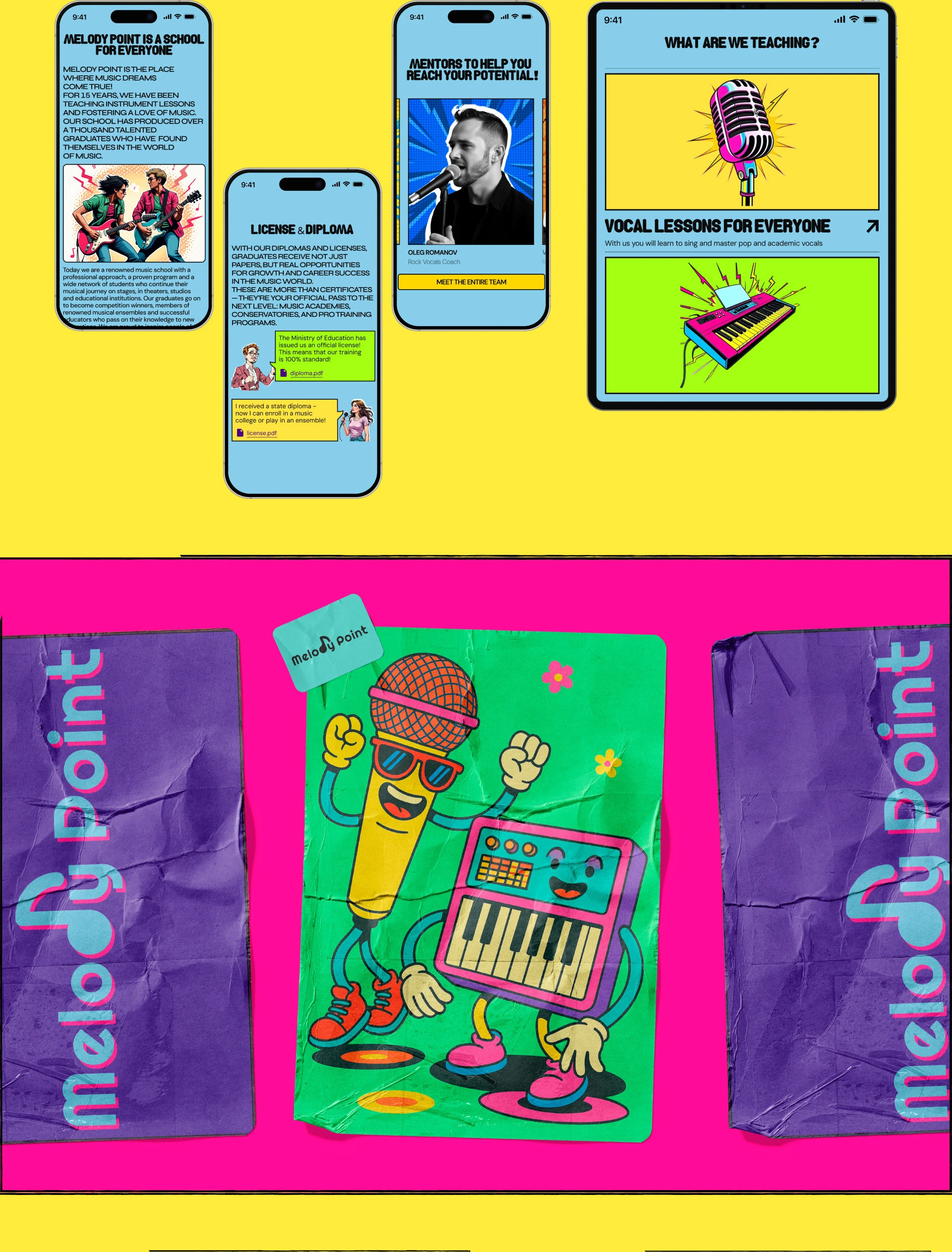 Melody Point | Corporate Website Design — Изображение №4 — Интерфейсы на Dprofile