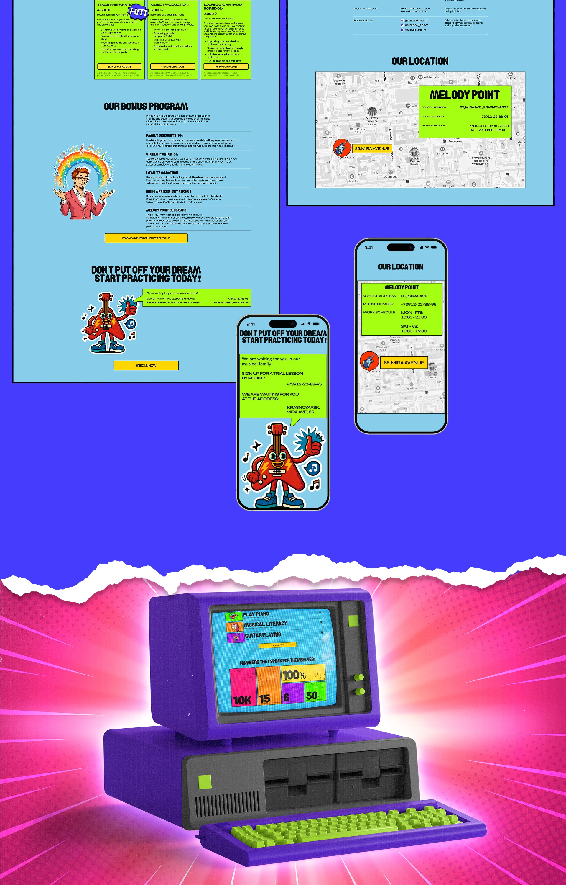 Melody Point | Corporate Website Design — Изображение №11 — Интерфейсы на Dprofile