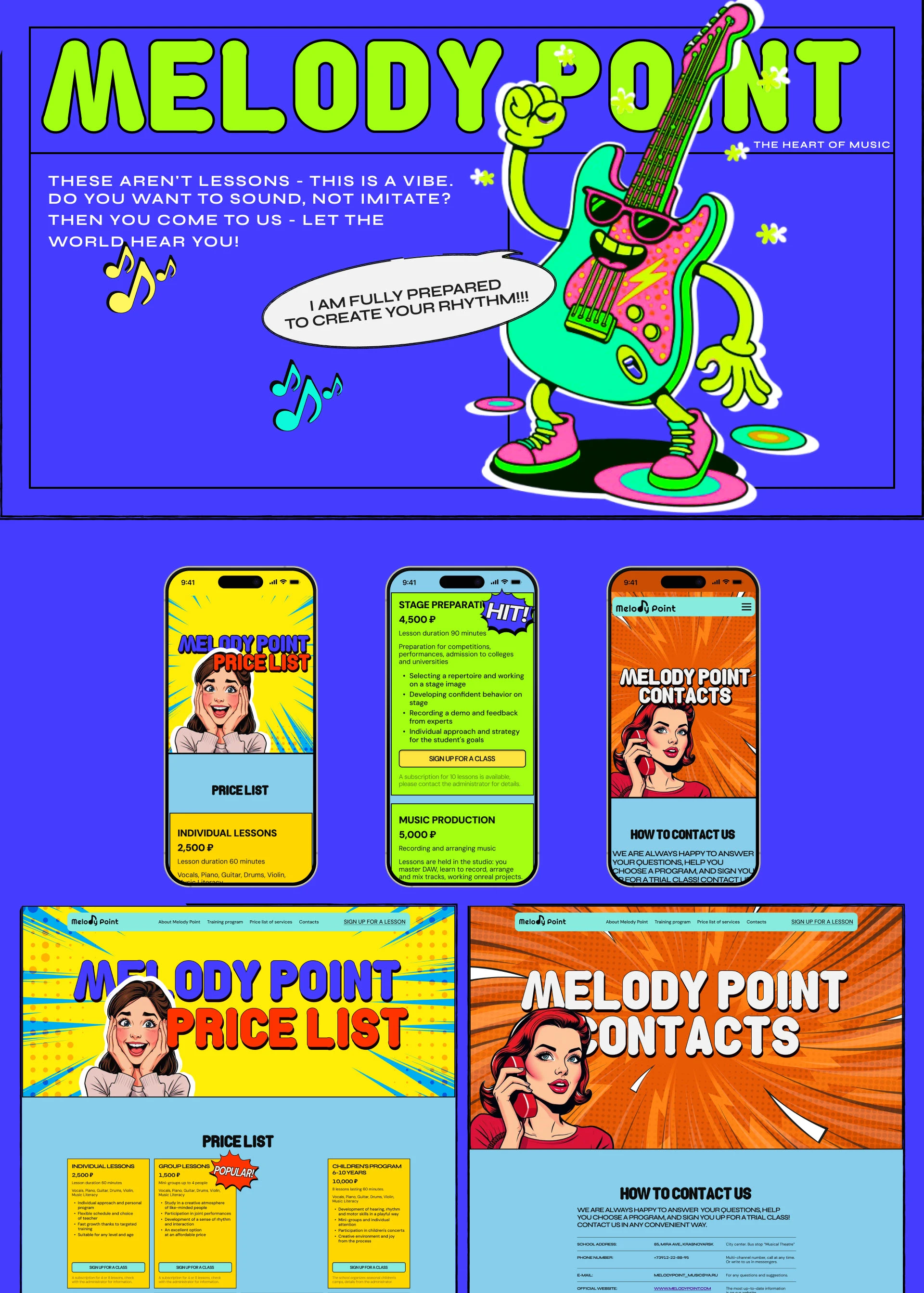 Melody Point | Corporate Website Design — Изображение №10 — Интерфейсы на Dprofile