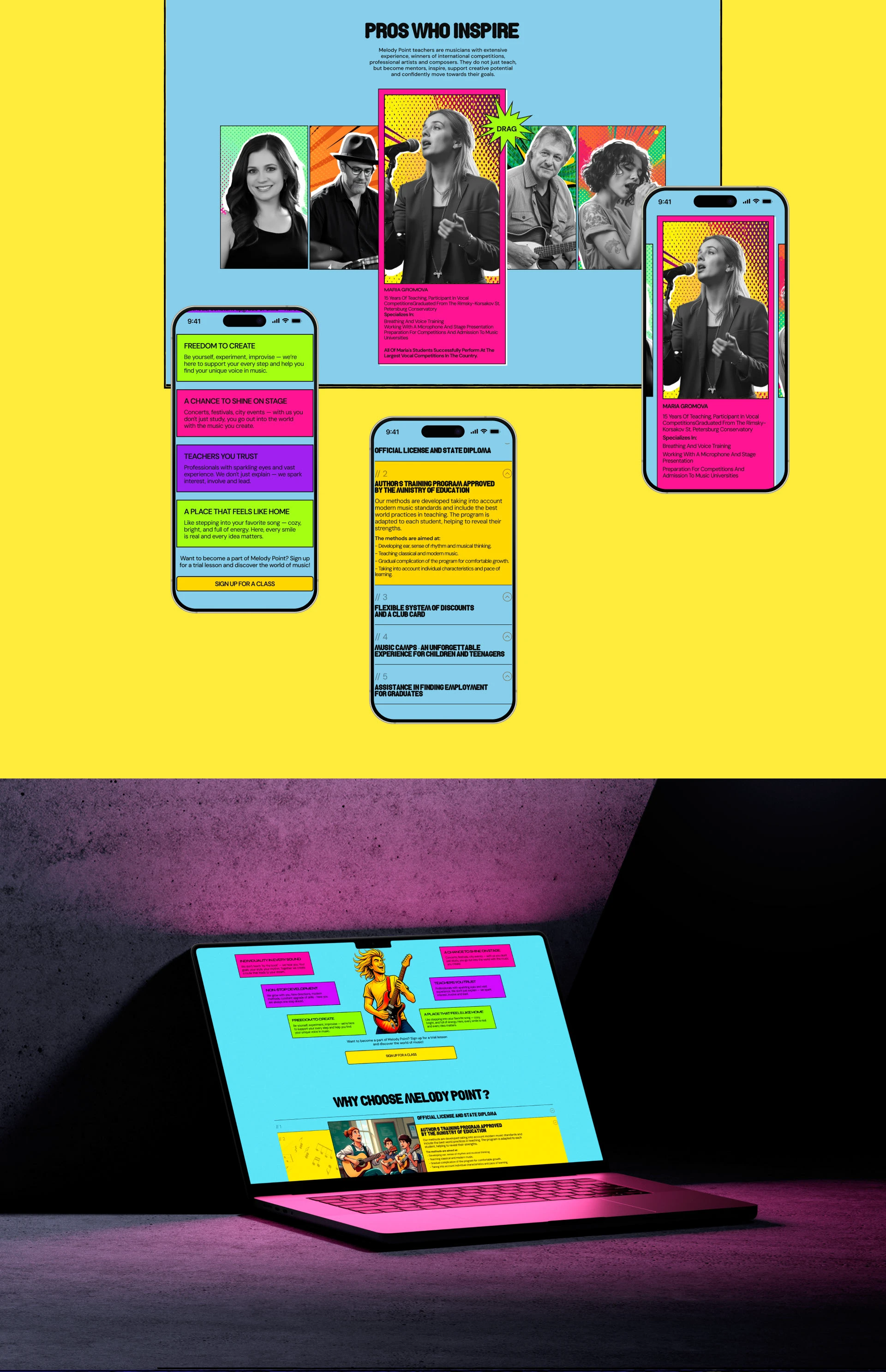 Melody Point | Corporate Website Design — Изображение №9 — Интерфейсы на Dprofile