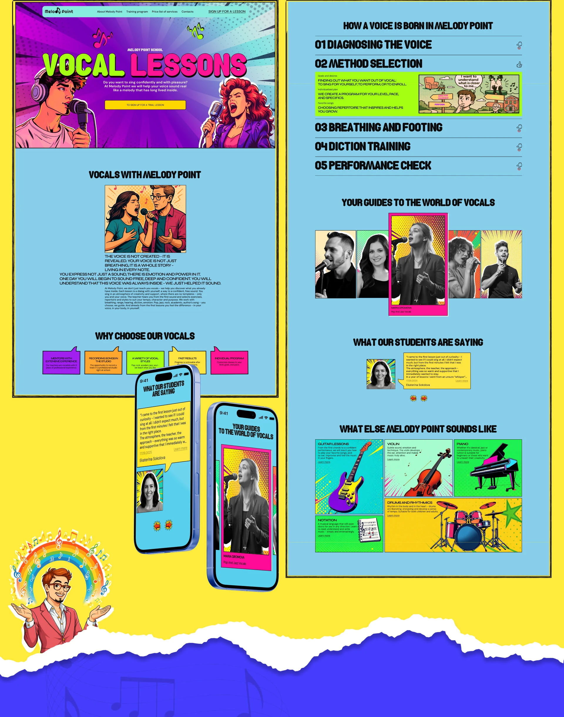 Melody Point | Corporate Website Design — Изображение №5 — Интерфейсы на Dprofile