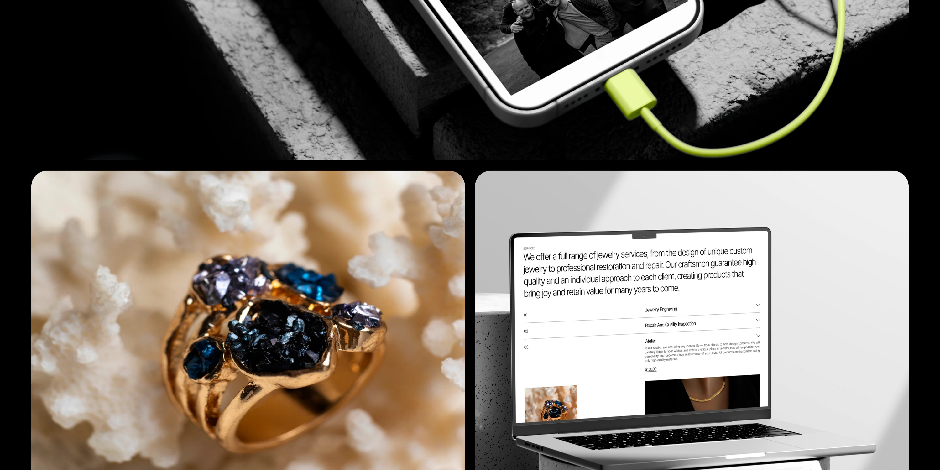Ювелирная студия / Website / Landing Page — Изображение №20 — Интерфейсы, Брендинг на Dprofile