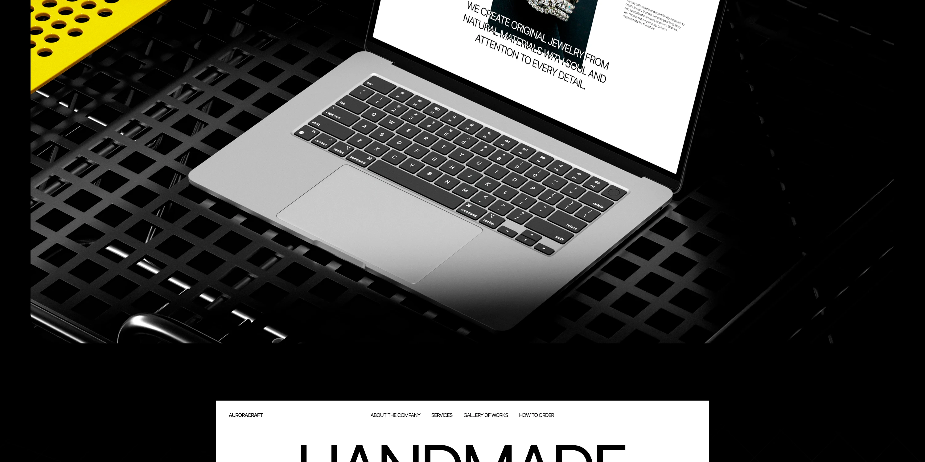 Ювелирная студия / Website / Landing Page — Изображение №5 — Интерфейсы, Брендинг на Dprofile