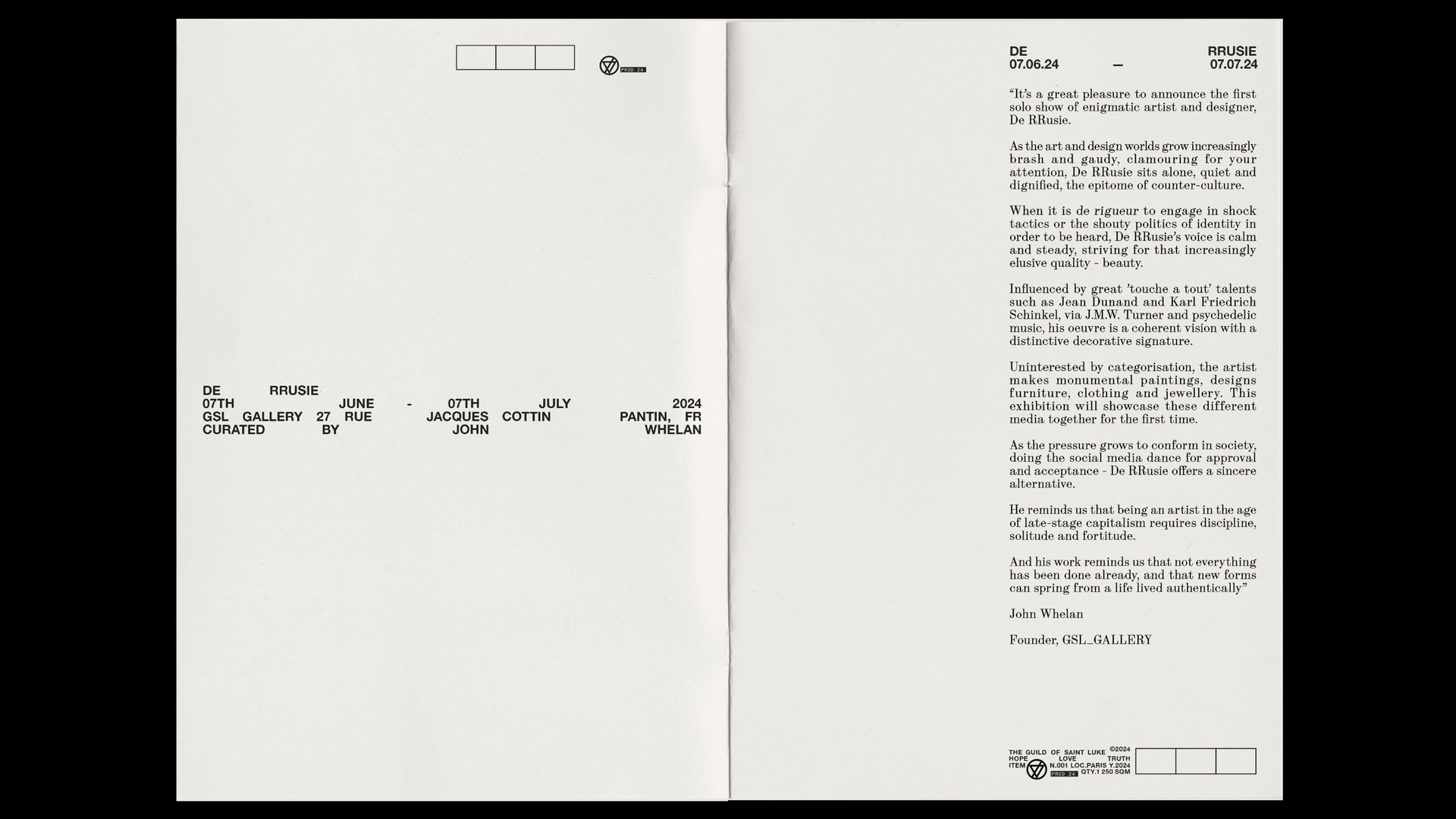De Russie — каталог для выставки в GSL Gallery — Изображение №3 — Брендинг, Графика на Dprofile