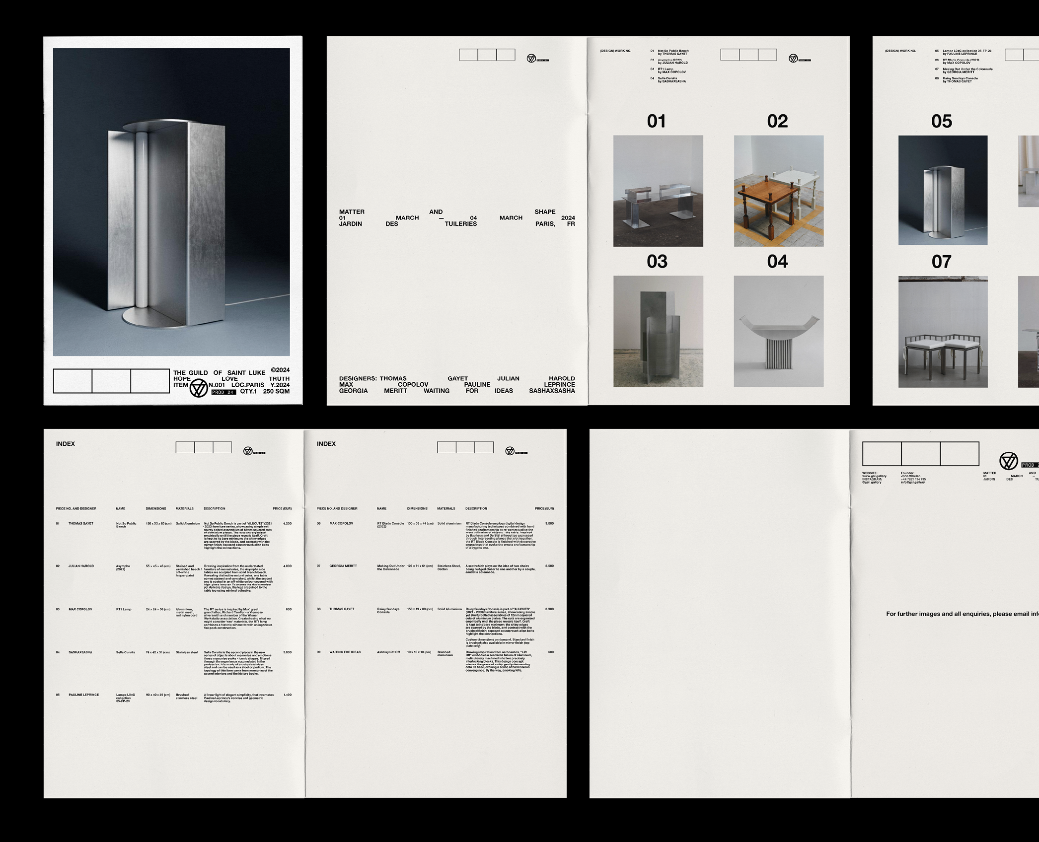 Дизайн каталога для выставки Matter&Shape — Брендинг, Графика на Dprofile