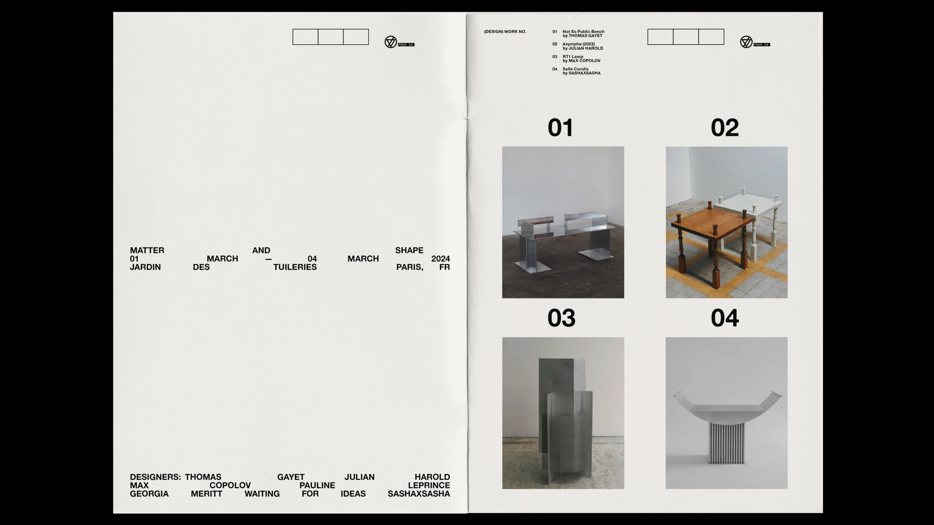 Дизайн каталога для выставки Matter&Shape — Изображение №5 — Брендинг, Графика на Dprofile