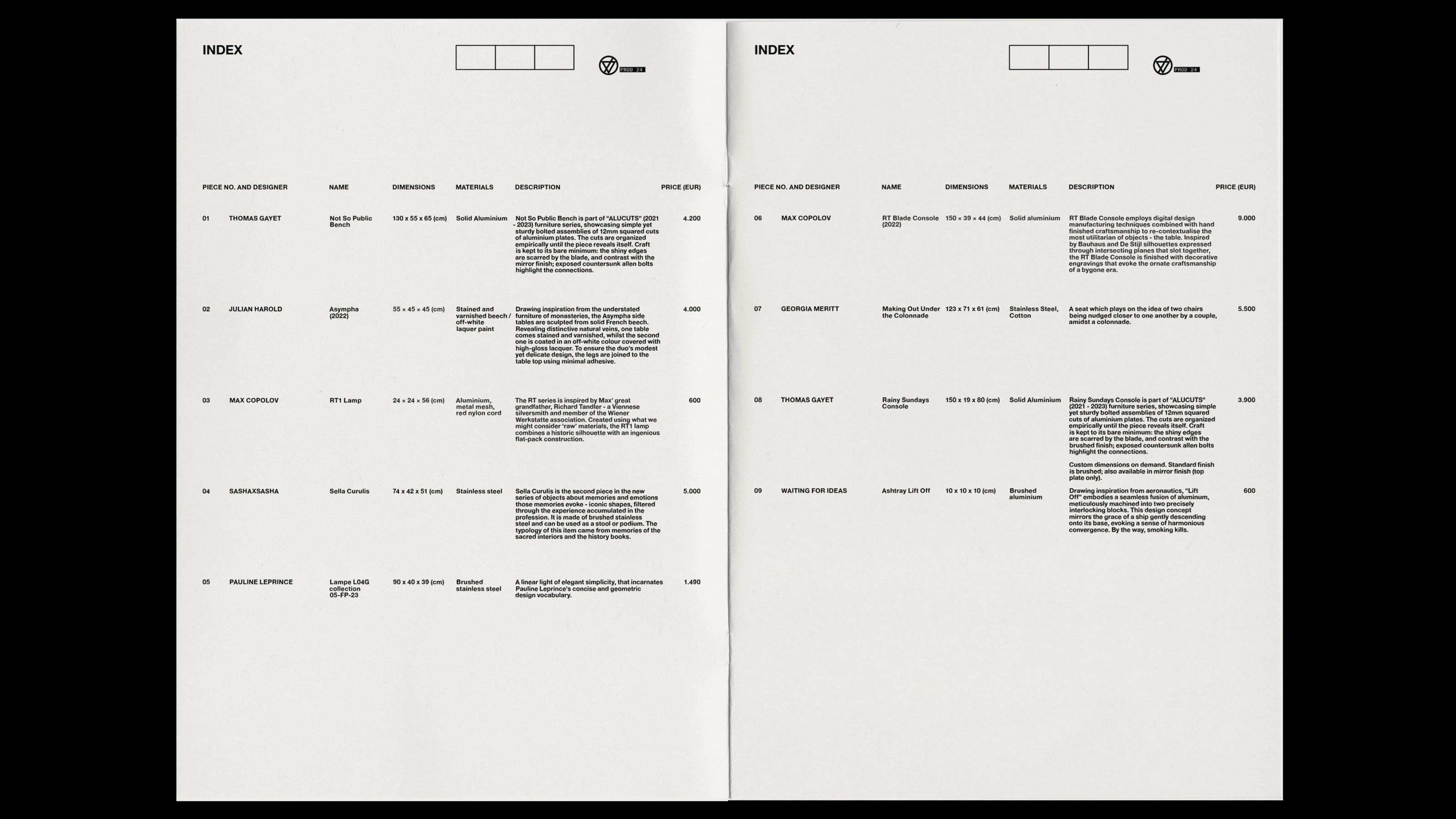 Дизайн каталога для выставки Matter&Shape — Изображение №7 — Брендинг, Графика на Dprofile