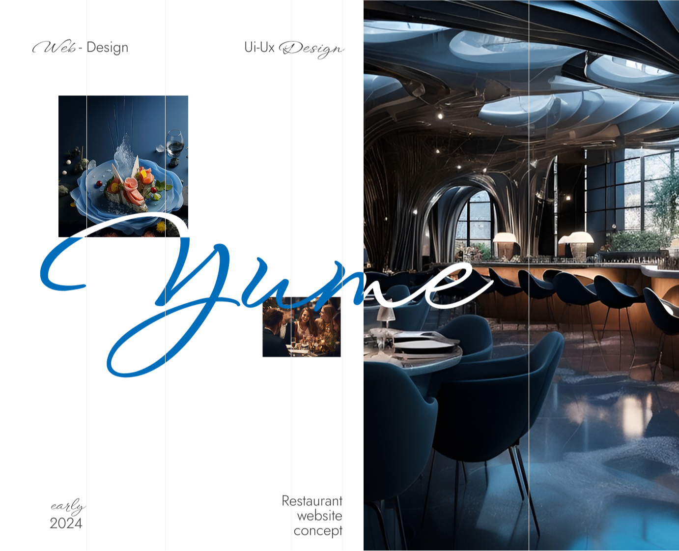 Сайт для ресторана французской кухни Yume — Интерфейсы, Брендинг на Dprofile