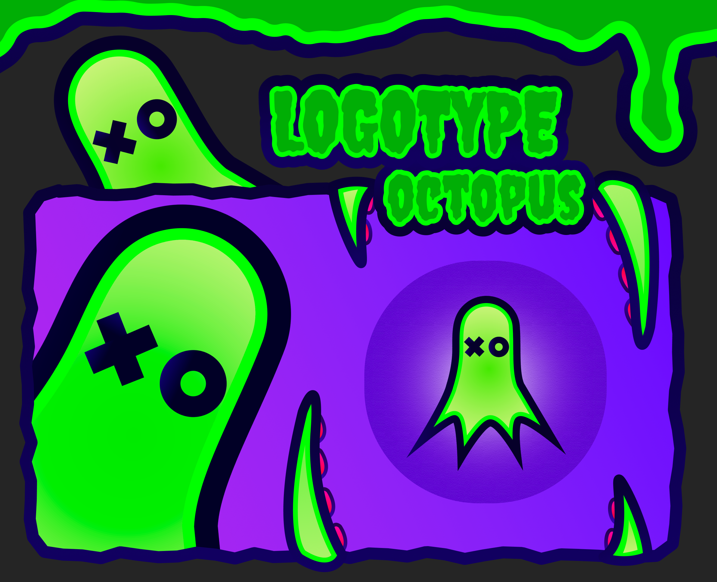 Лого "Octopus/Осьминог" — Брендинг, Иллюстрация на Dprofile