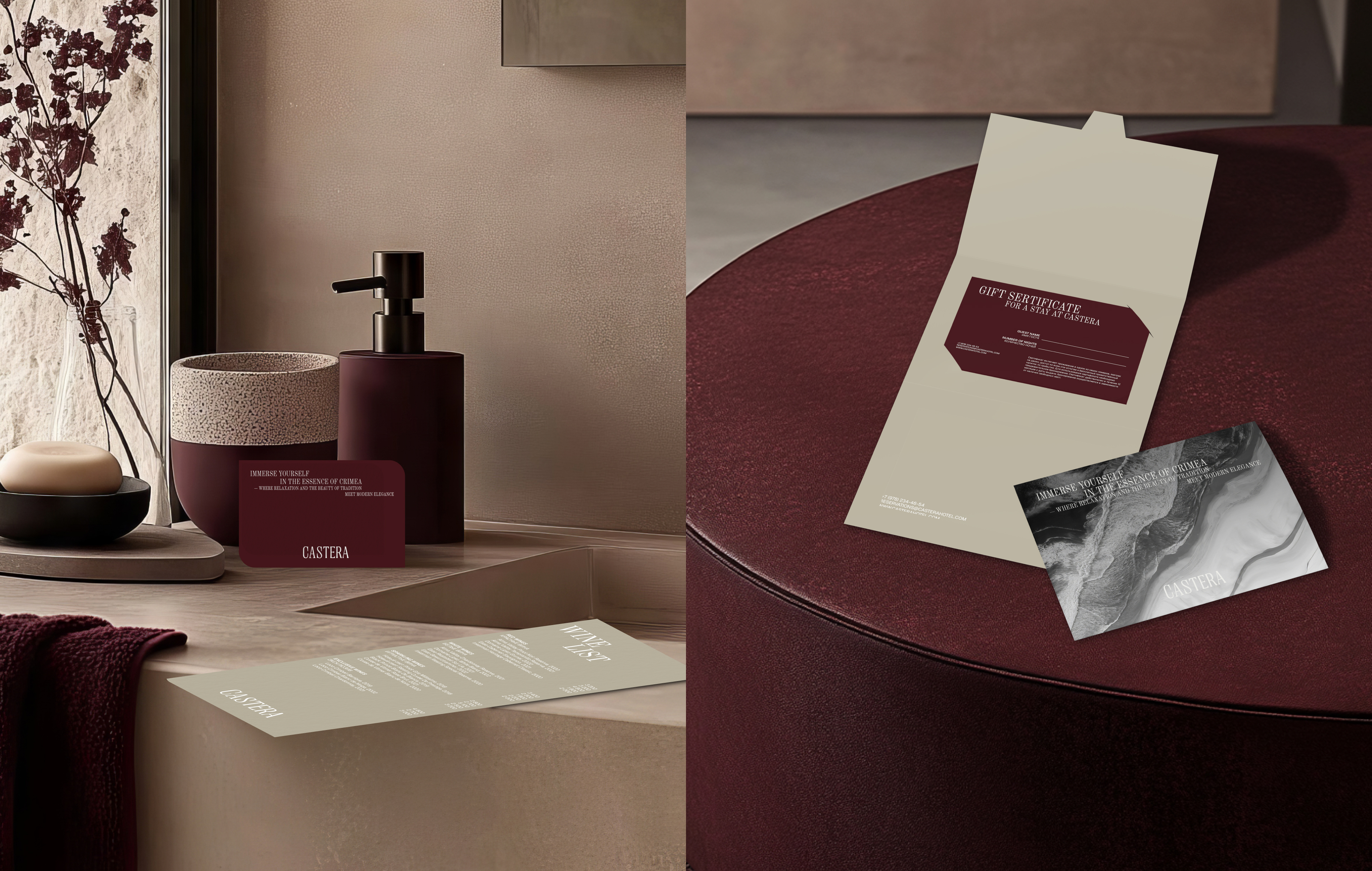 CASTERA|бутик отель, фирменный стиль — Изображение №10 — Брендинг, Графика на Dprofile