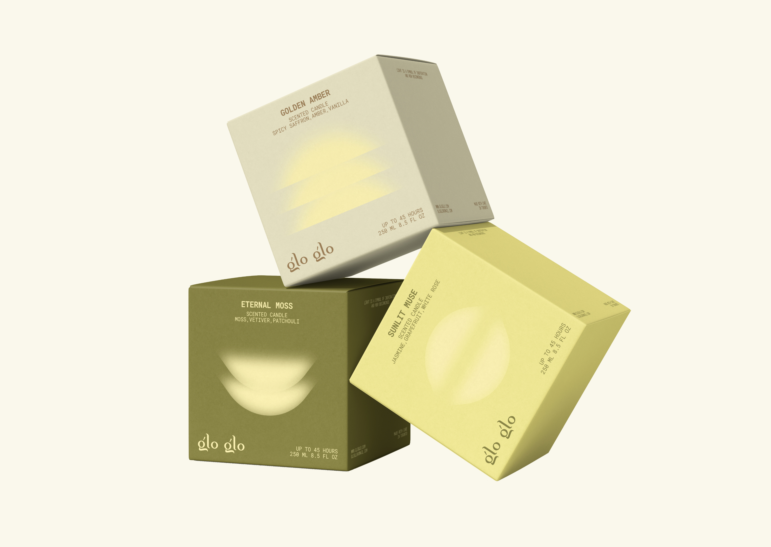 glo glo|бренд свечей, фирменный стиль и упаковка — Изображение №4 — Брендинг, Графика на Dprofile
