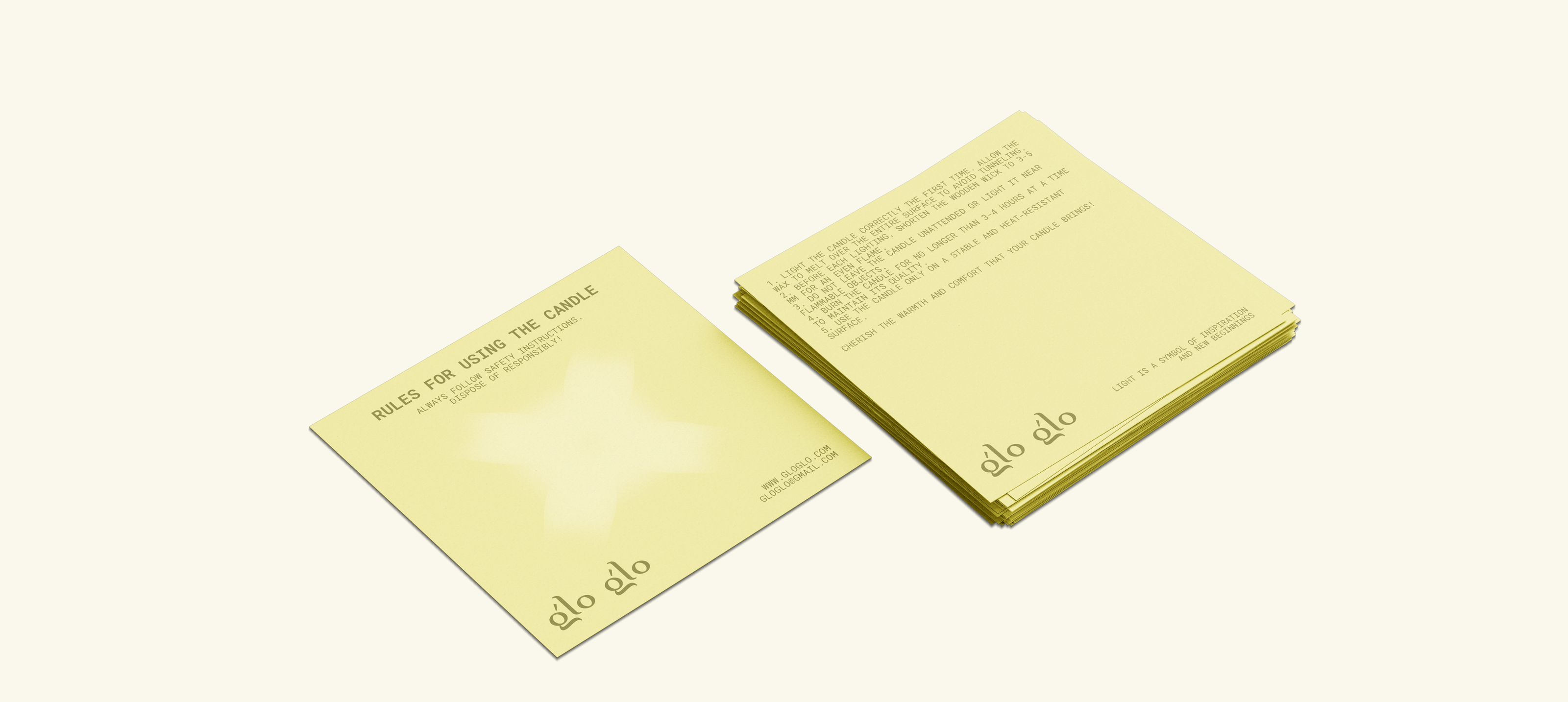 glo glo|бренд свечей, фирменный стиль и упаковка — Изображение №10 — Брендинг, Графика на Dprofile