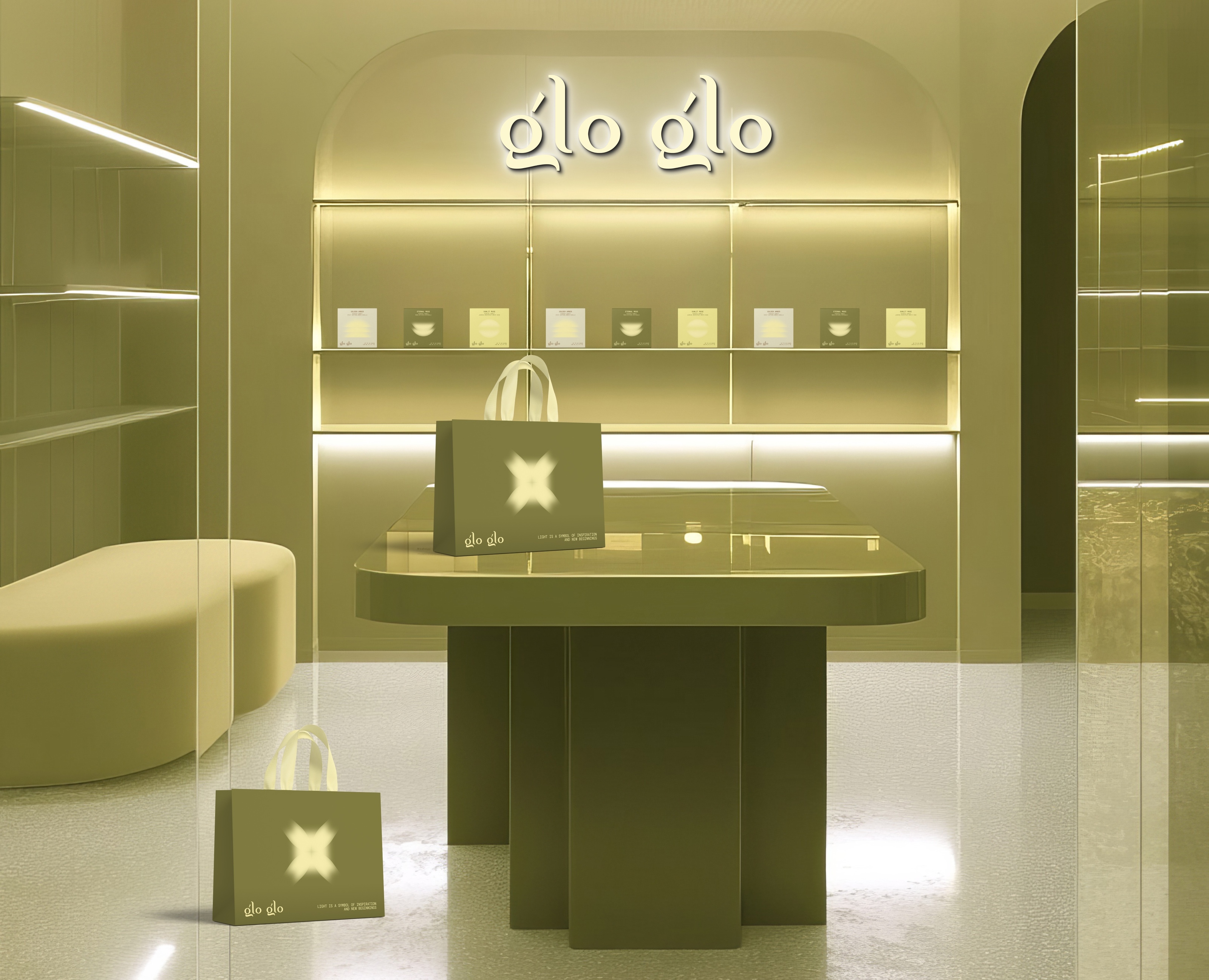 glo glo|бренд свечей, фирменный стиль и упаковка — Брендинг, Графика на Dprofile