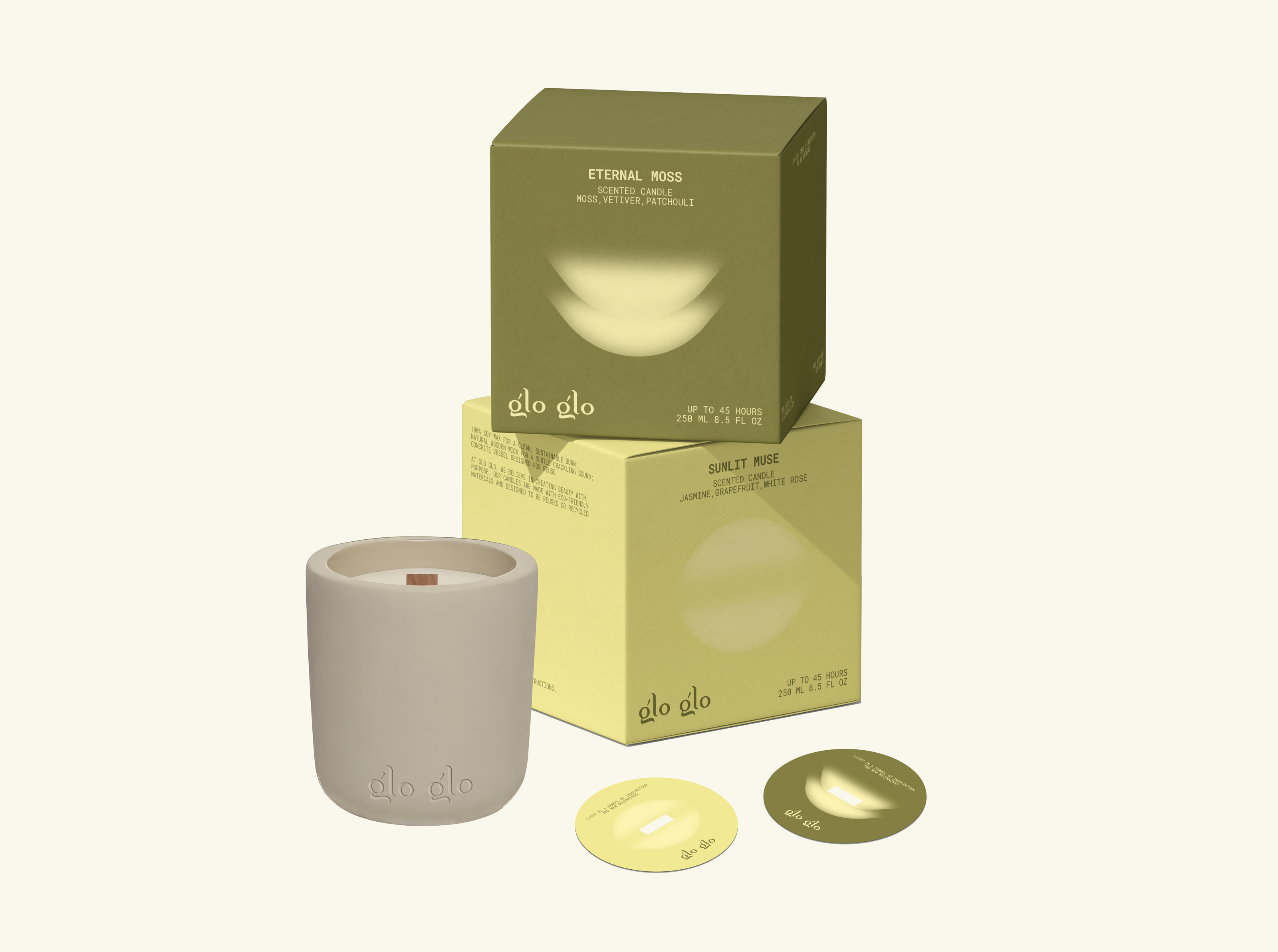glo glo|бренд свечей, фирменный стиль и упаковка — Изображение №11 — Брендинг, Графика на Dprofile