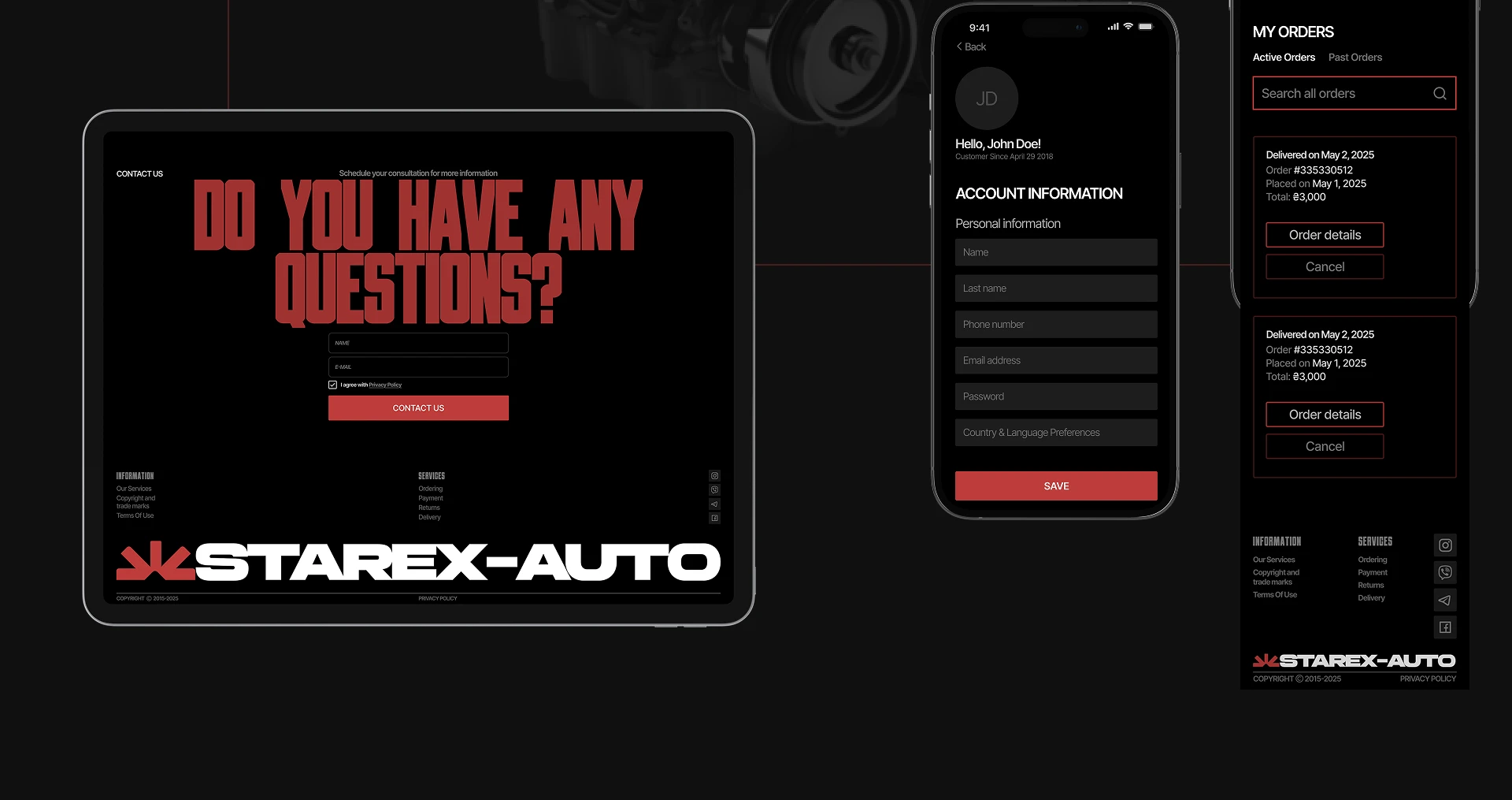 Auto Parts Online Shop | E-commerce — Изображение №19 — Интерфейсы, Брендинг на Dprofile