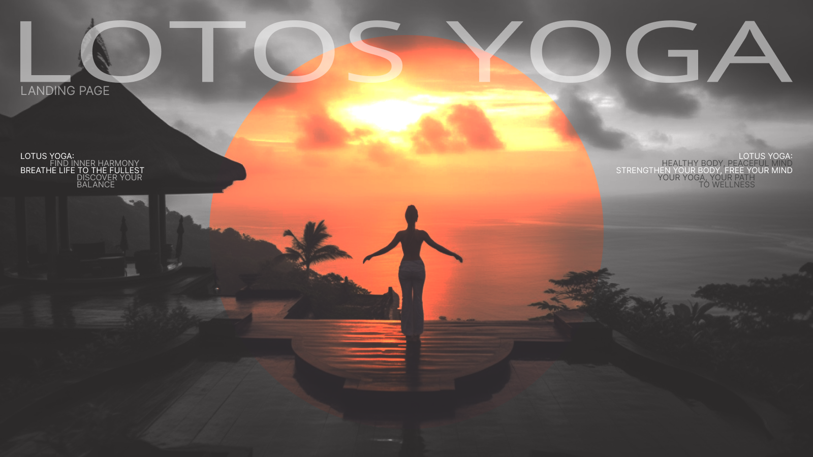 Yoga Lotus: дизайн одностраничного сайта — Изображение №1 — Интерфейсы на Dprofile