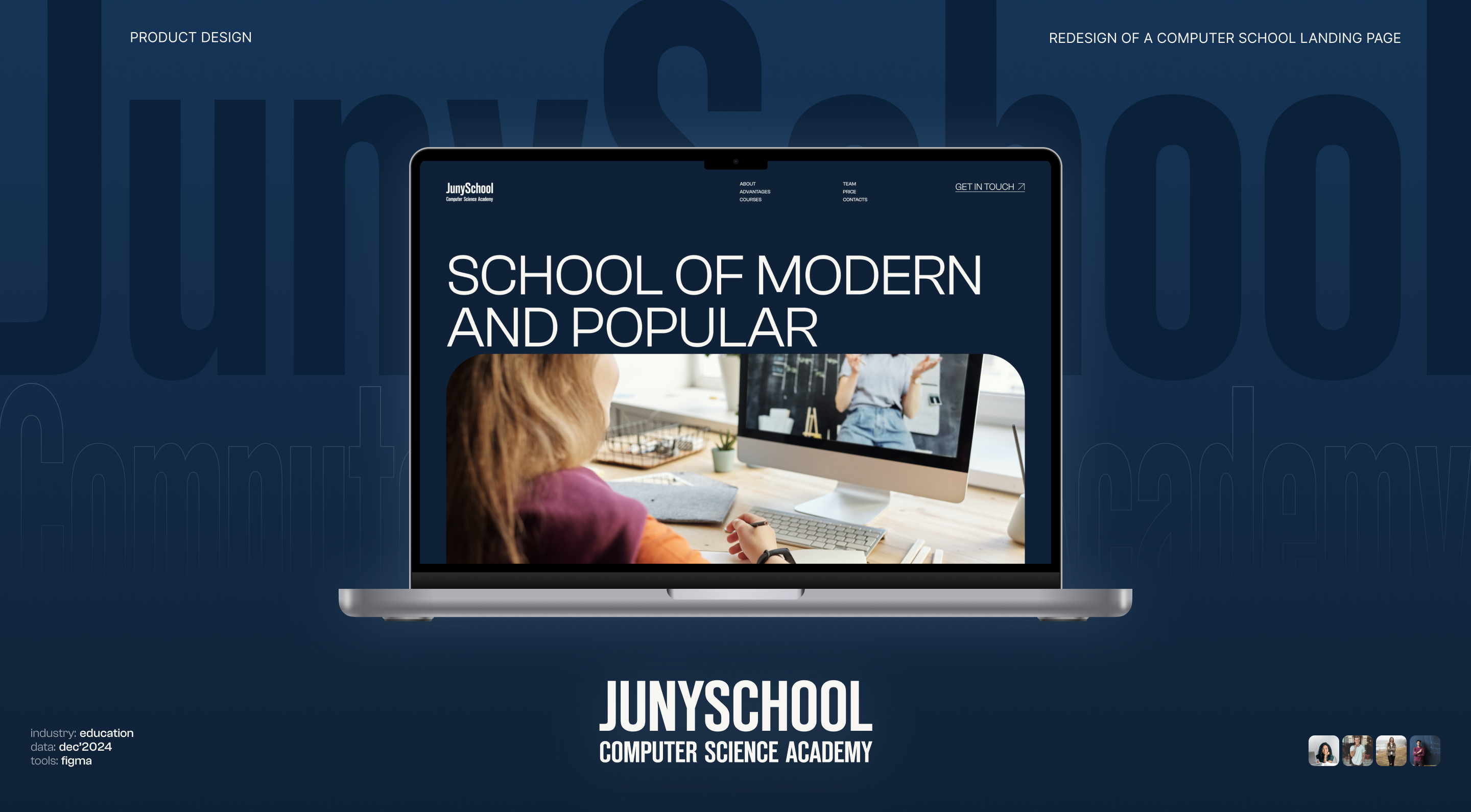 JunySchool—редизайн сайта — Изображение №1 — Интерфейсы на Dprofile