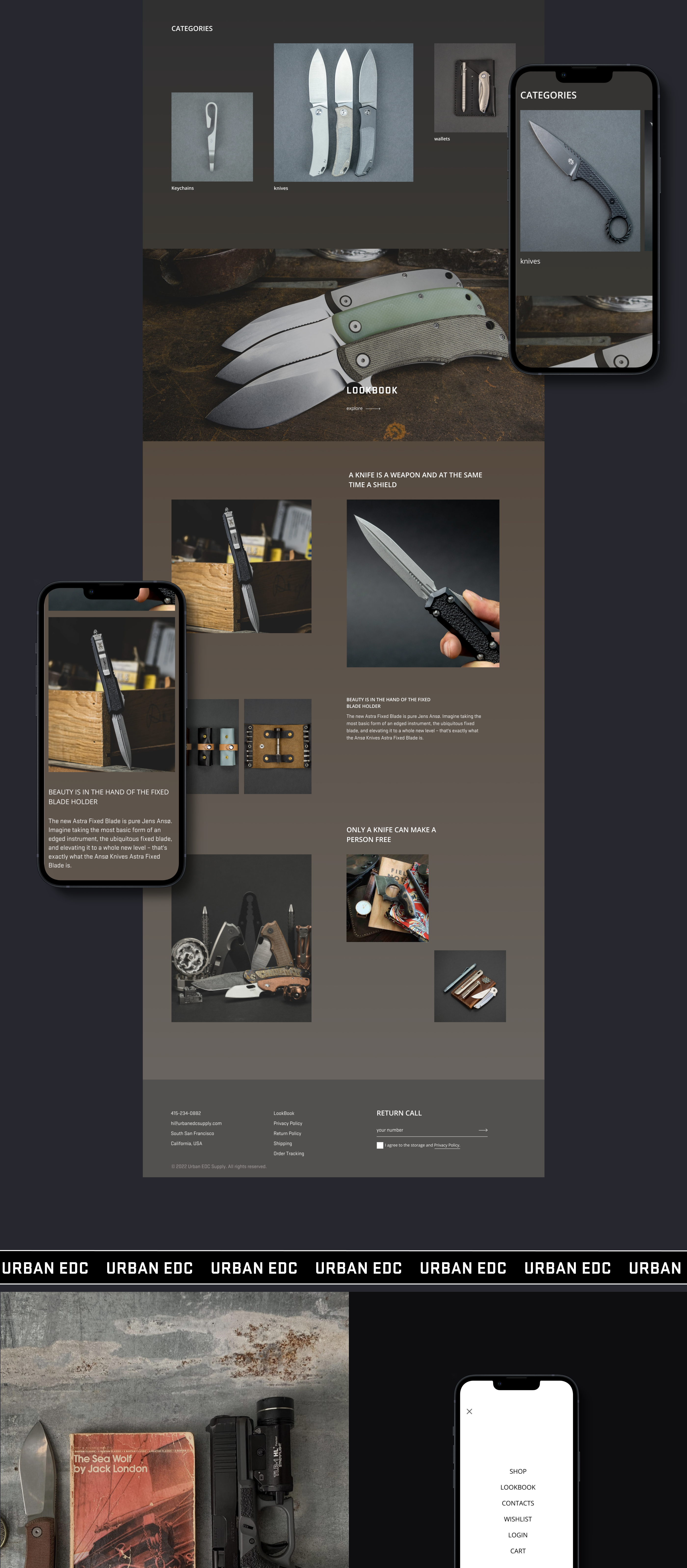 URBANEDCSUPPLY REDESIGN CONCEPT — Изображение №2 — Интерфейсы, Брендинг на Dprofile