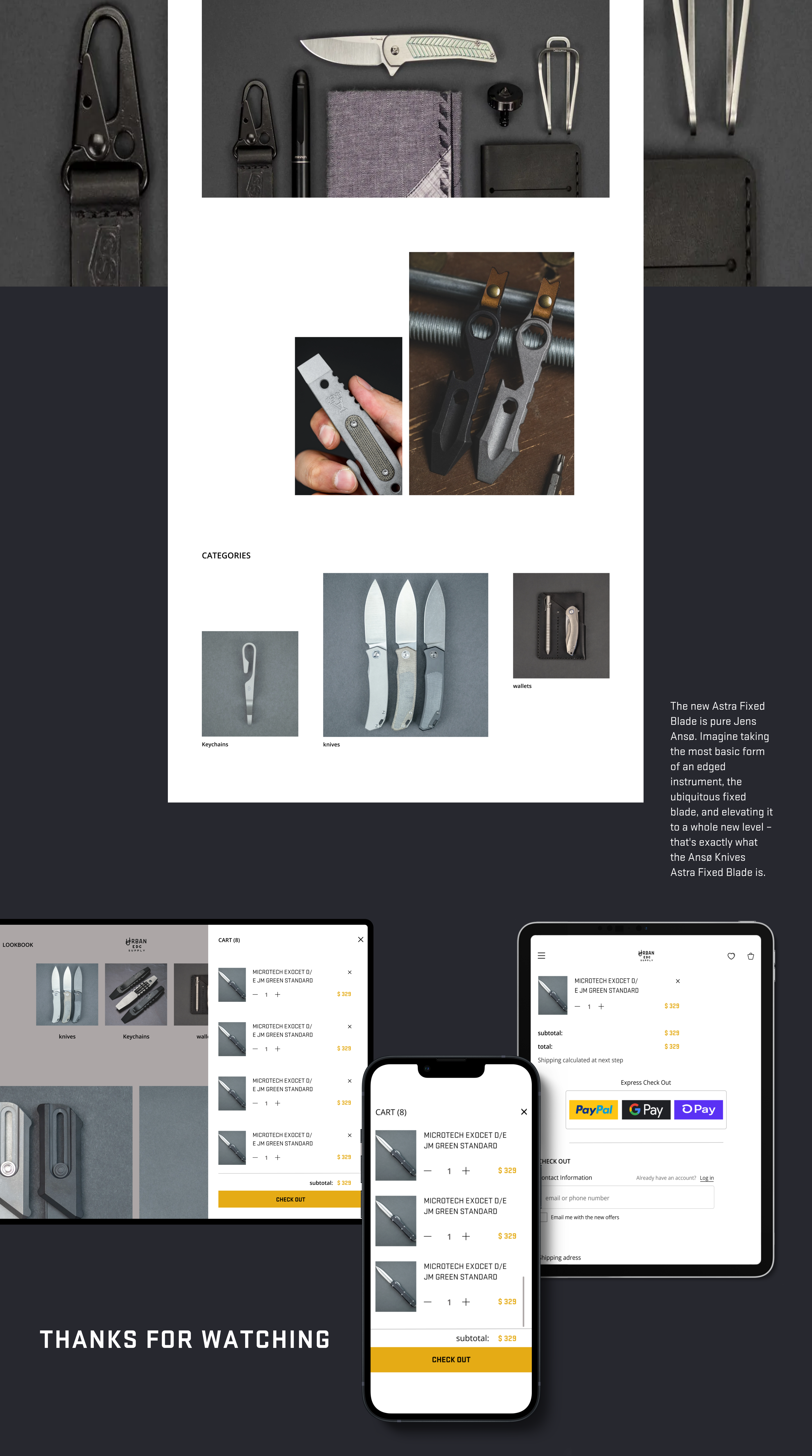 URBANEDCSUPPLY REDESIGN CONCEPT — Изображение №6 — Интерфейсы, Брендинг на Dprofile