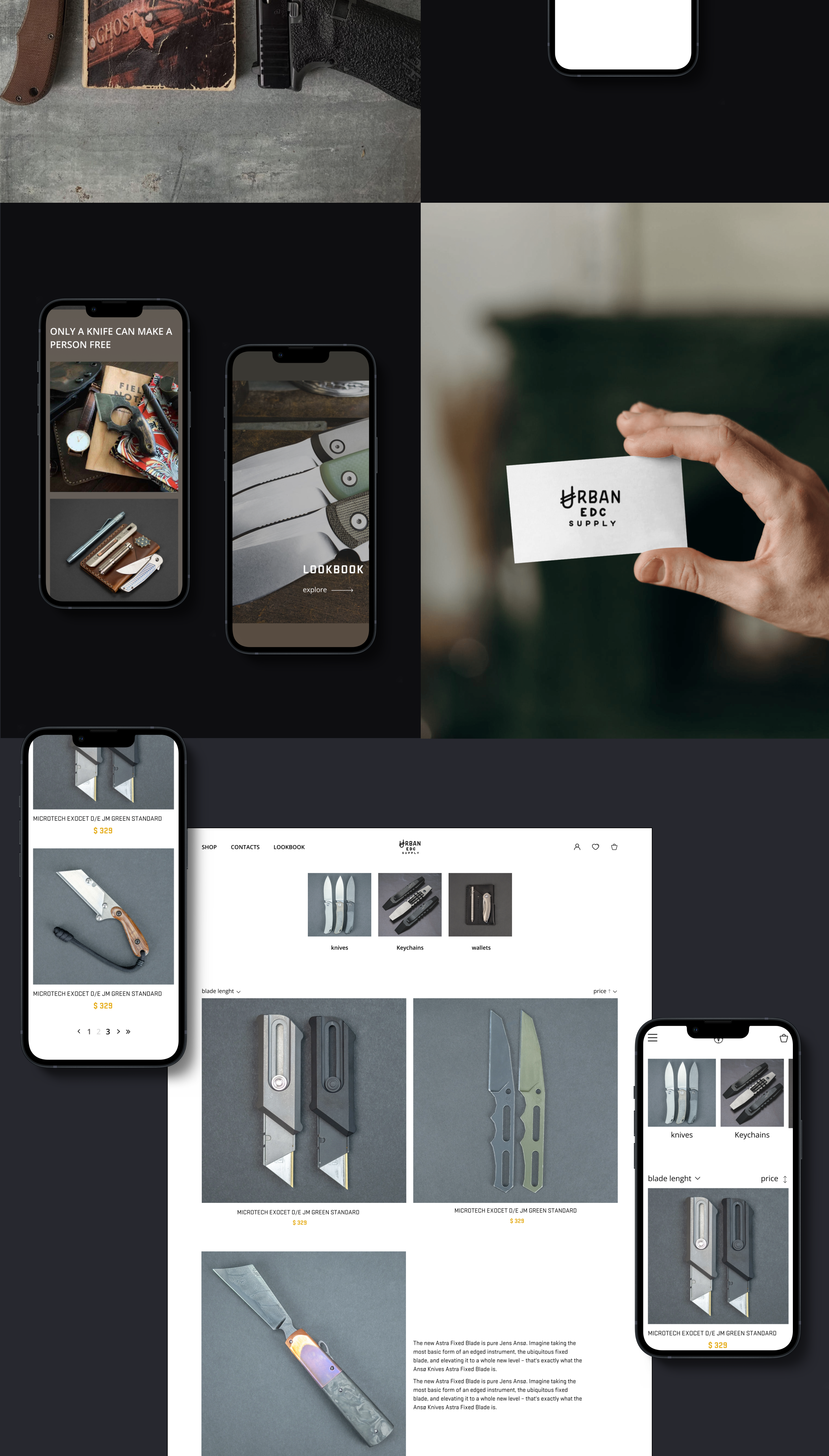 URBANEDCSUPPLY REDESIGN CONCEPT — Изображение №3 — Интерфейсы, Брендинг на Dprofile